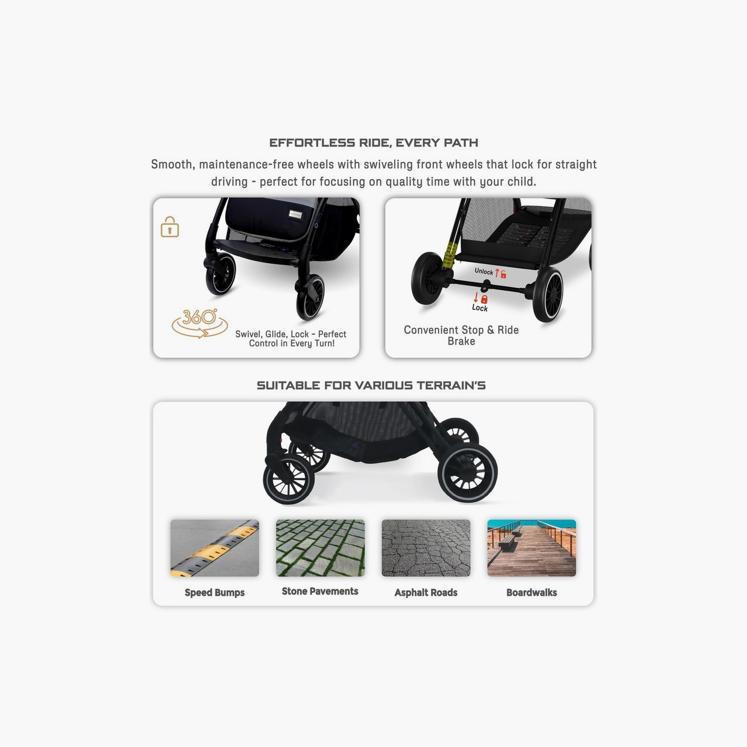Neobreez Theta Auto Fold Compact Travel Stroller With Canopy, Up To 22Kg-baby-gear-strollersandprams-strollers-image-5