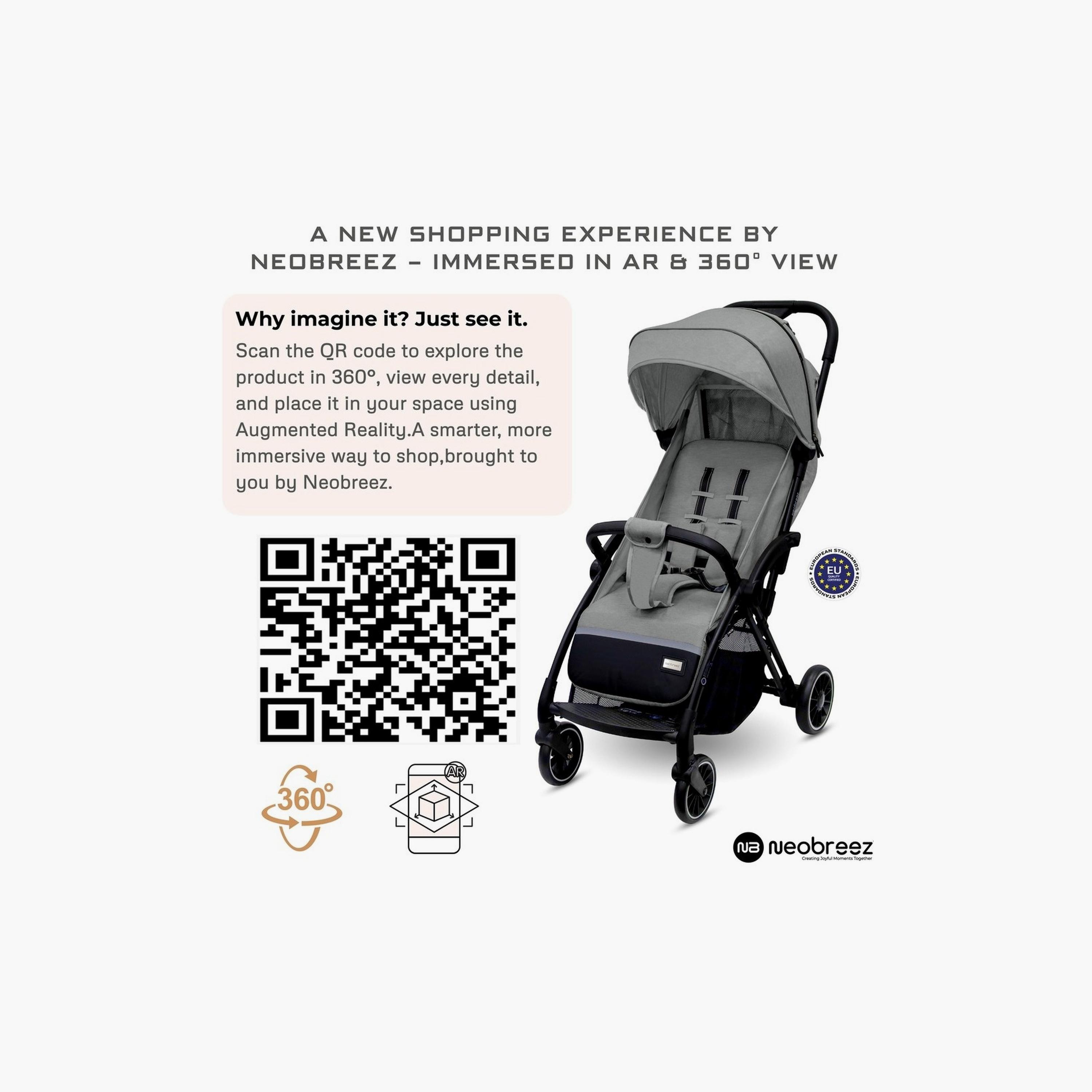 Neobreez Theta Auto Fold Compact Travel Stroller With Canopy, Up To 22Kg-baby-gear-strollersandprams-strollers-image-9