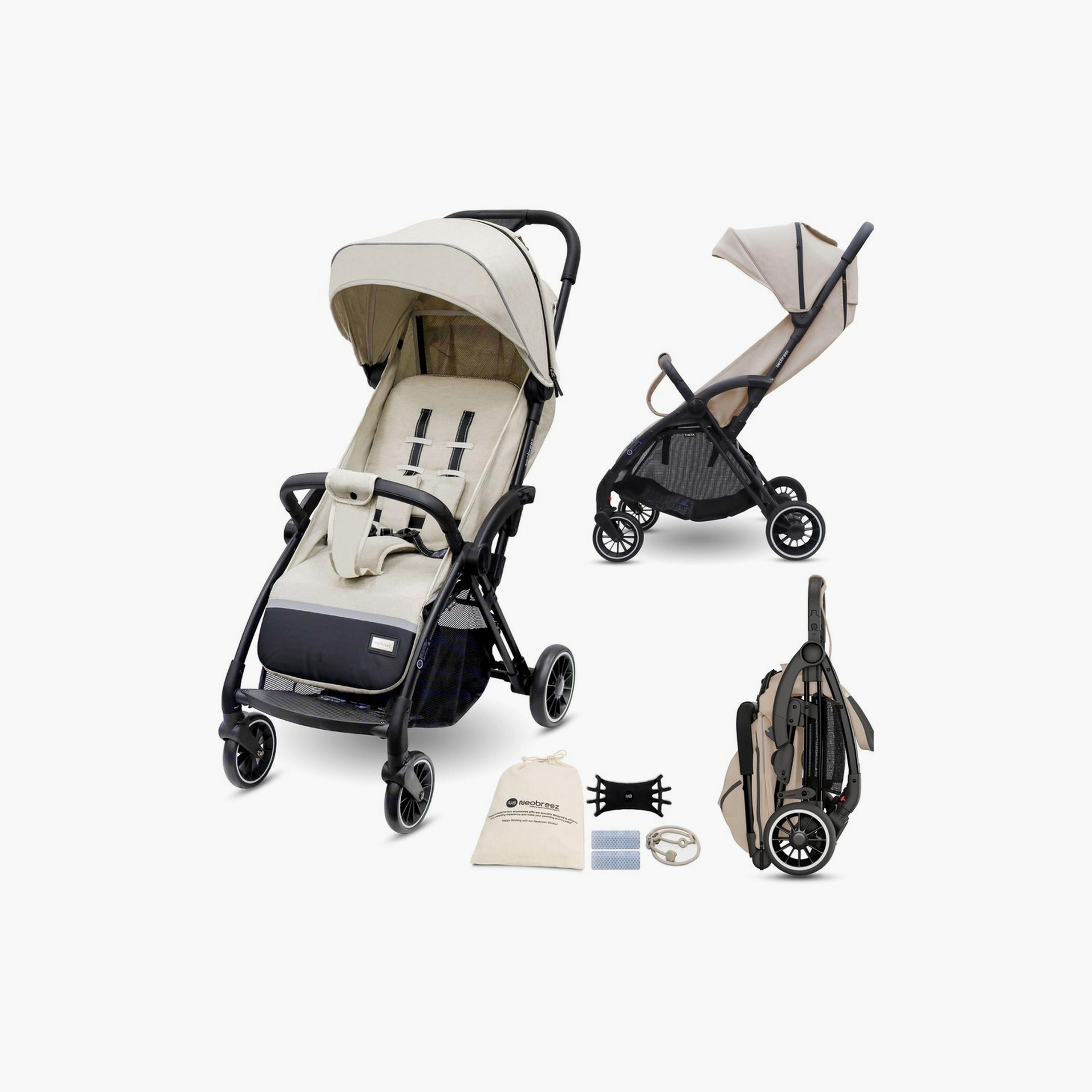 Neobreez Theta Auto Fold Compact Travel Stroller With Canopy, Up To 22Kg-baby-gear-strollersandprams-strollers-image-1
