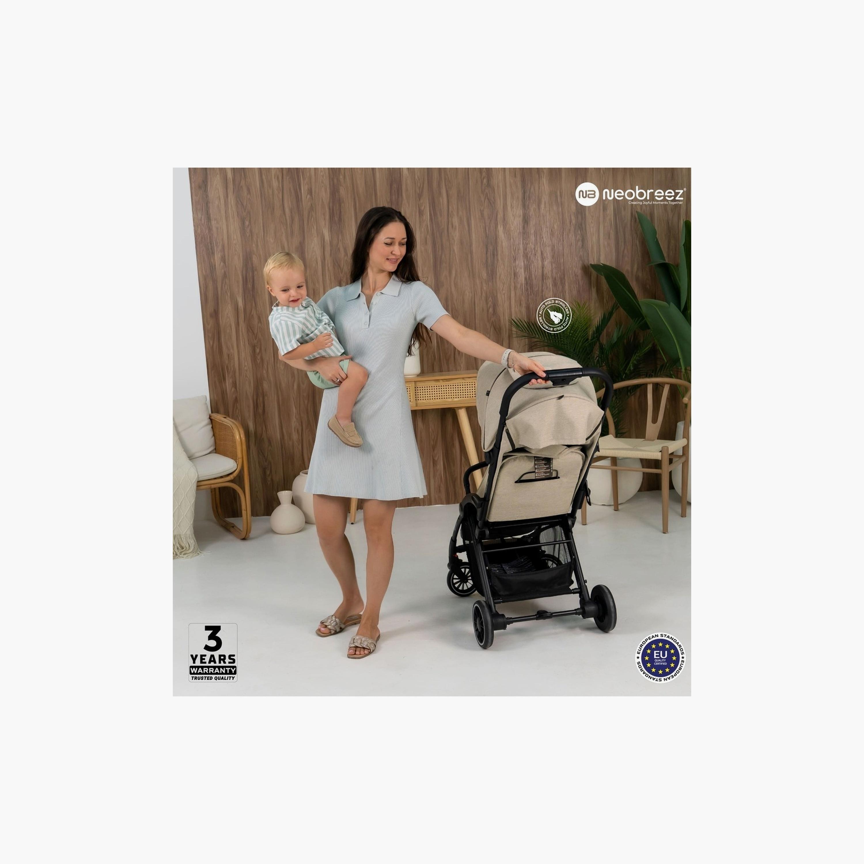 Neobreez Theta Auto Fold Compact Travel Stroller With Canopy, Up To 22Kg-baby-gear-strollersandprams-strollers-image-13