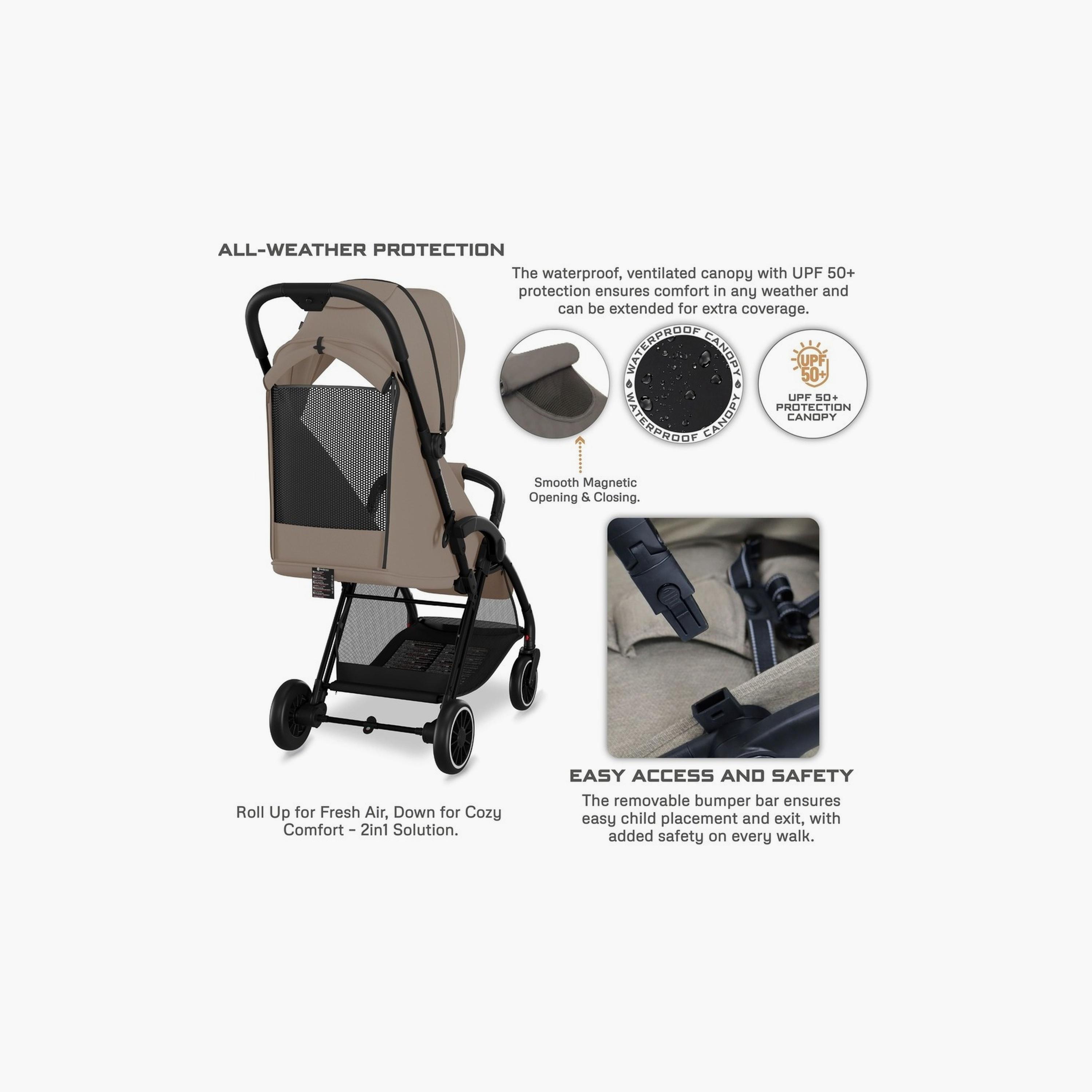 Neobreez Theta Auto Fold Compact Travel Stroller With Canopy, Up To 22Kg-baby-gear-strollersandprams-strollers-image-6