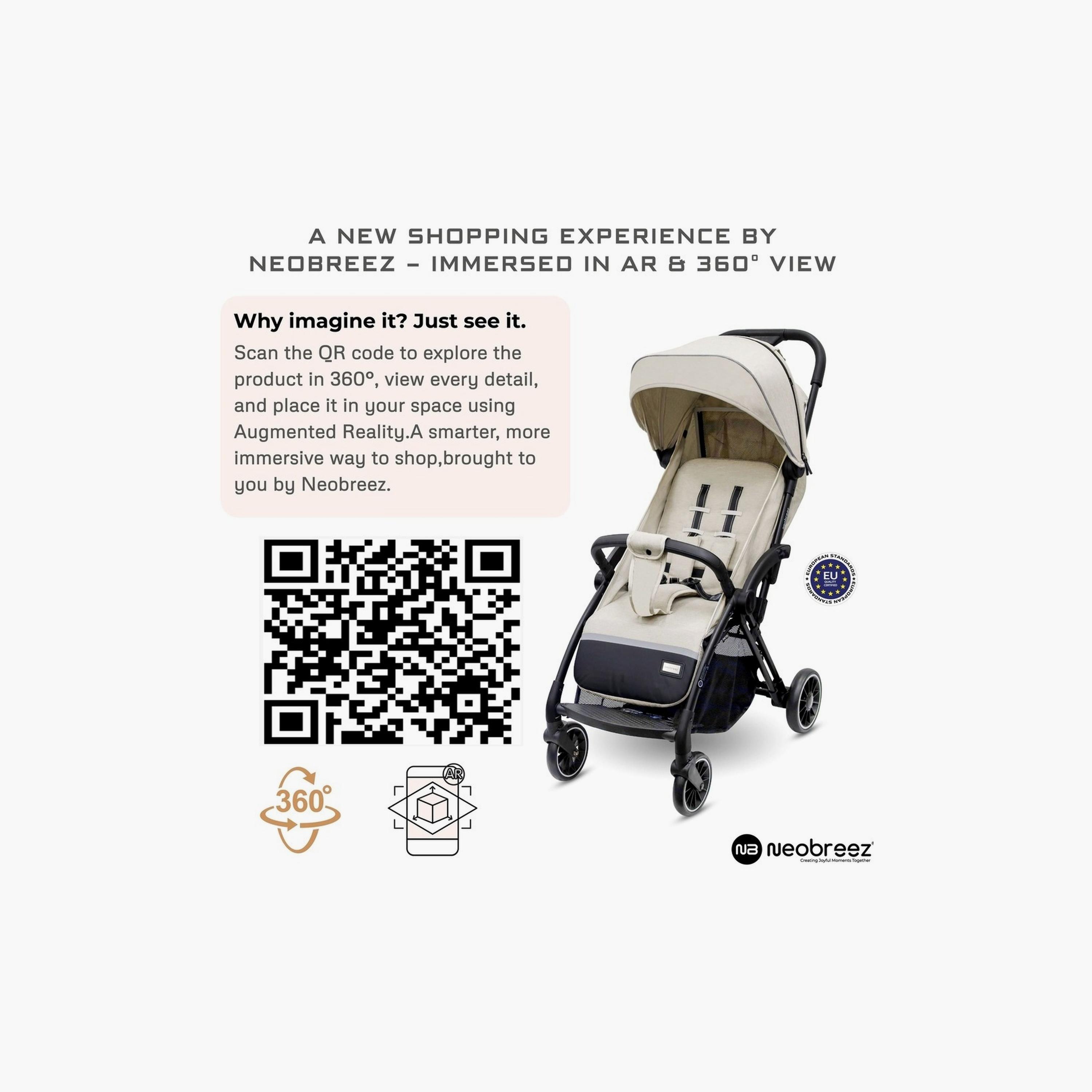 Neobreez Theta Auto Fold Compact Travel Stroller With Canopy, Up To 22Kg-baby-gear-strollersandprams-strollers-image-9