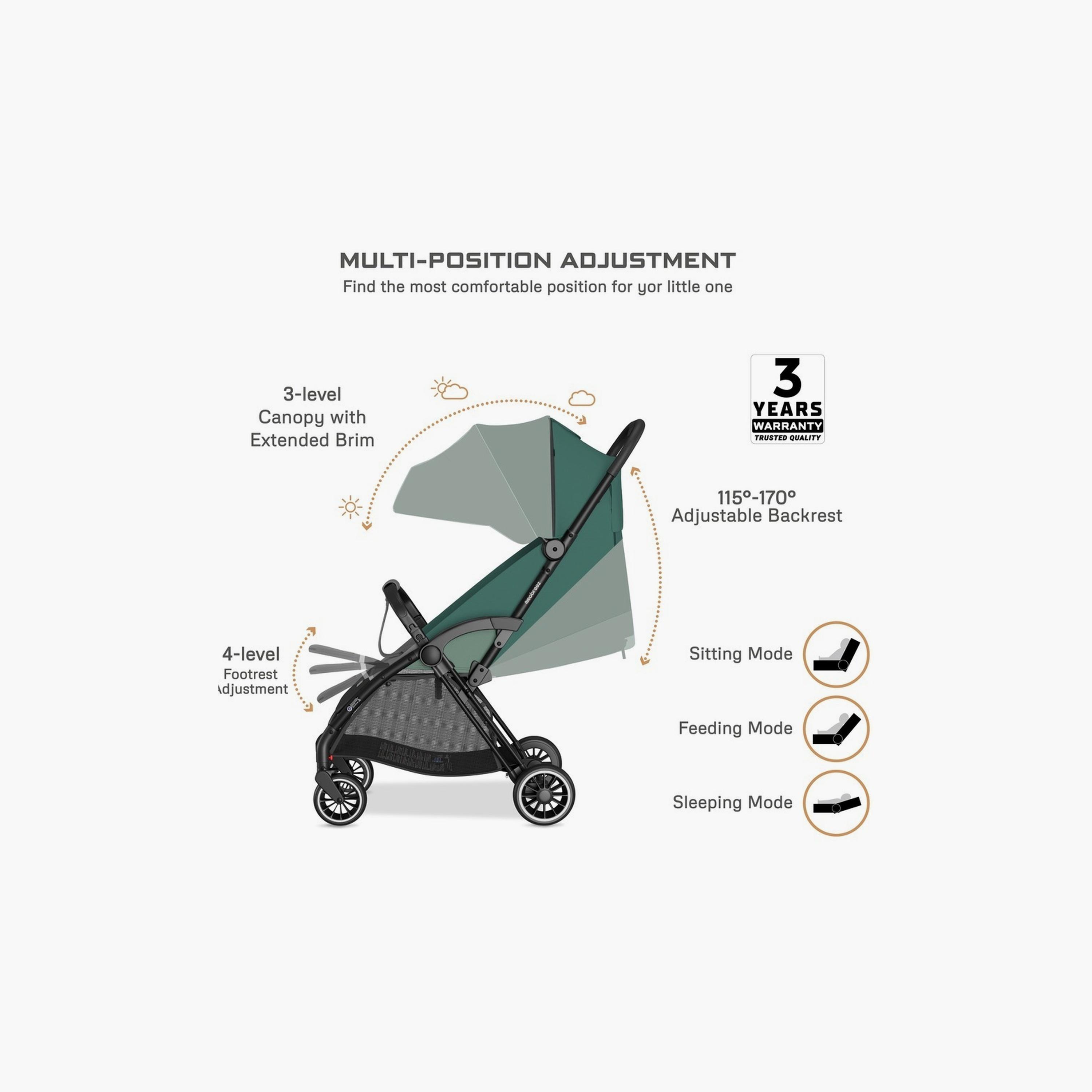Neobreez Theta Auto Fold Compact Travel Stroller With Canopy, Up To 22Kg-baby-gear-strollersandprams-strollers-image-14