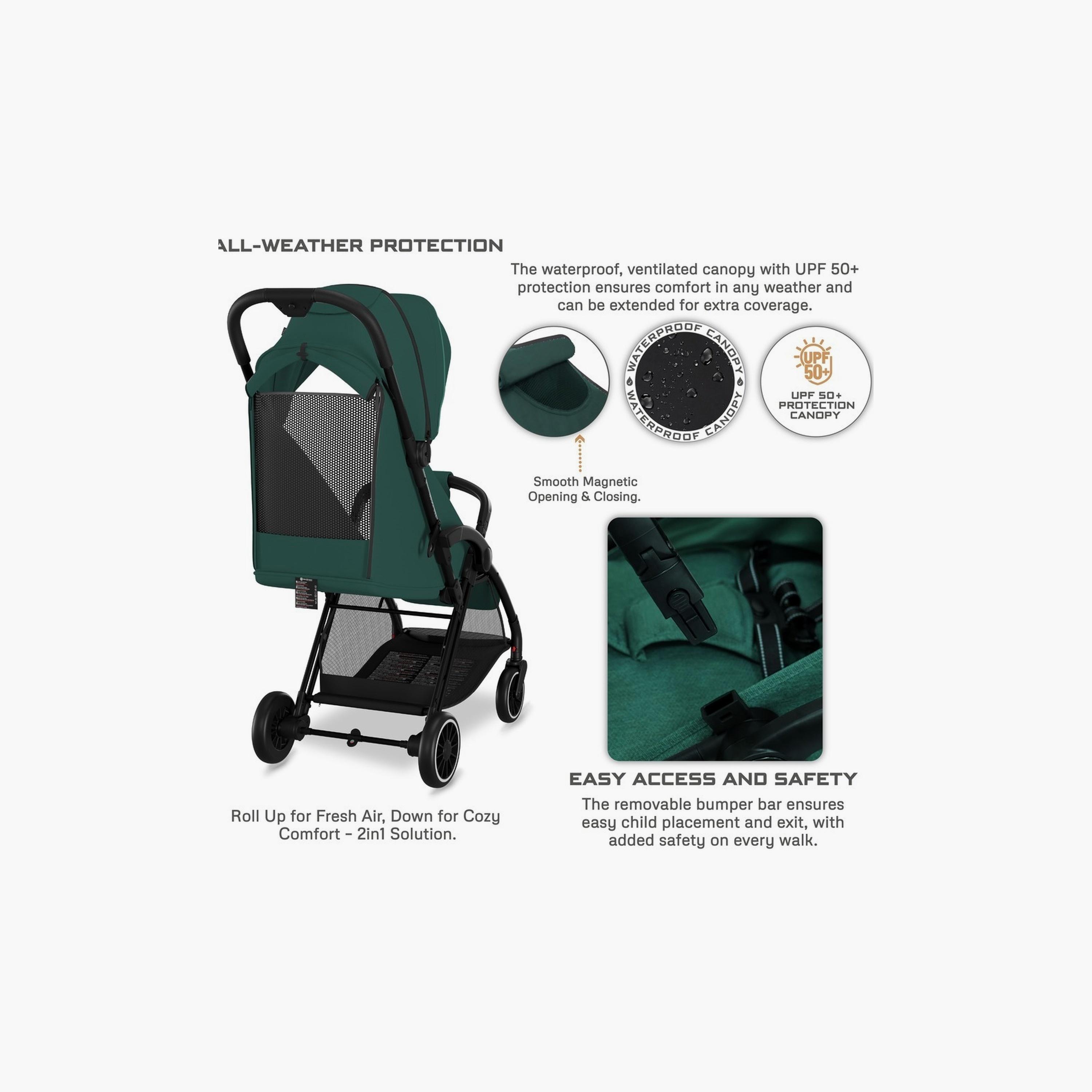 Neobreez Theta Auto Fold Compact Travel Stroller With Canopy, Up To 22Kg-baby-gear-strollersandprams-strollers-image-6