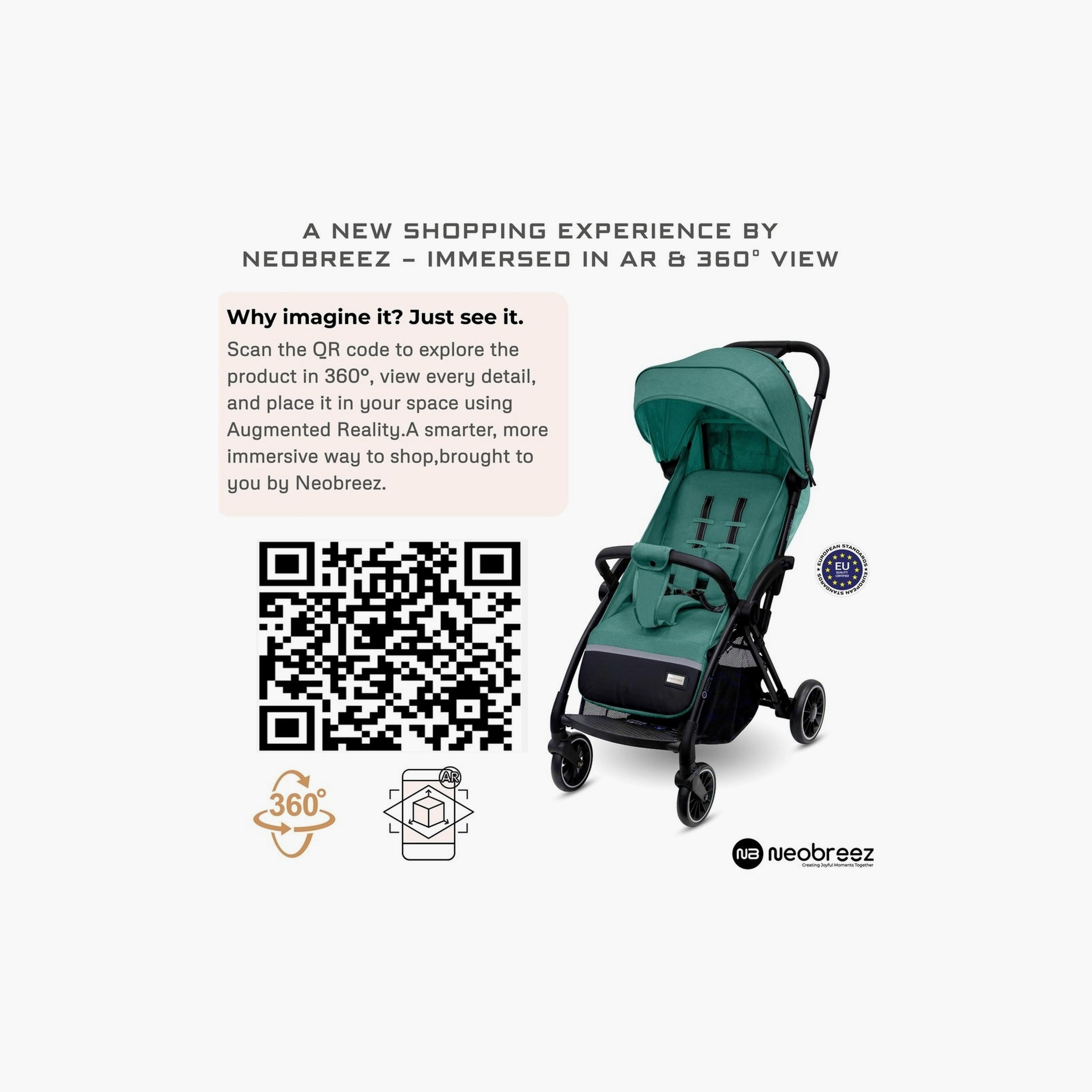 Neobreez Theta Auto Fold Compact Travel Stroller With Canopy, Up To 22Kg-baby-gear-strollersandprams-strollers-image-9