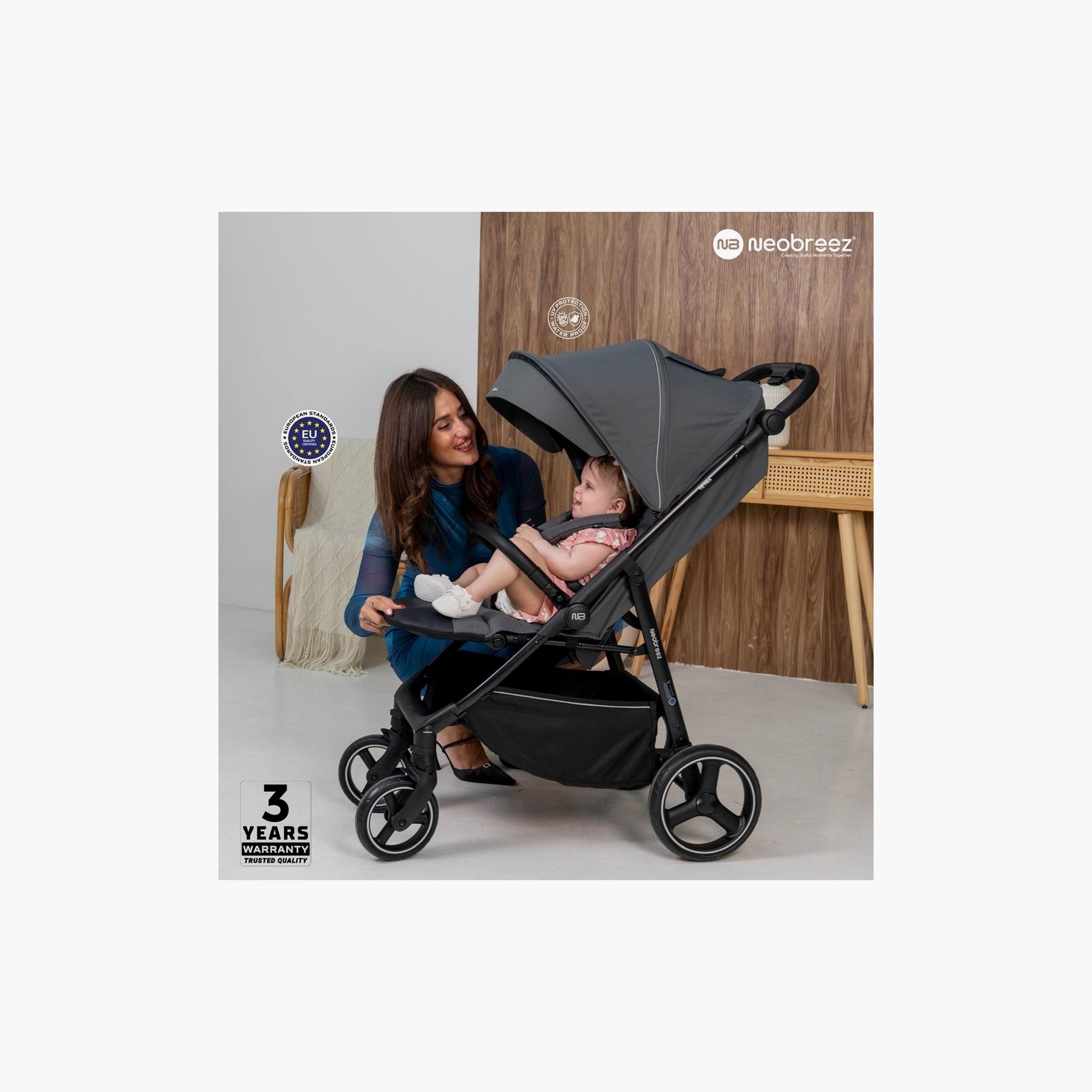 Neobreez Tetra Ultra-Compact Travel Stroller With Cup Holder And Canopy, Up To 22Kg-baby-gear-strollersandprams-strollers-image-12