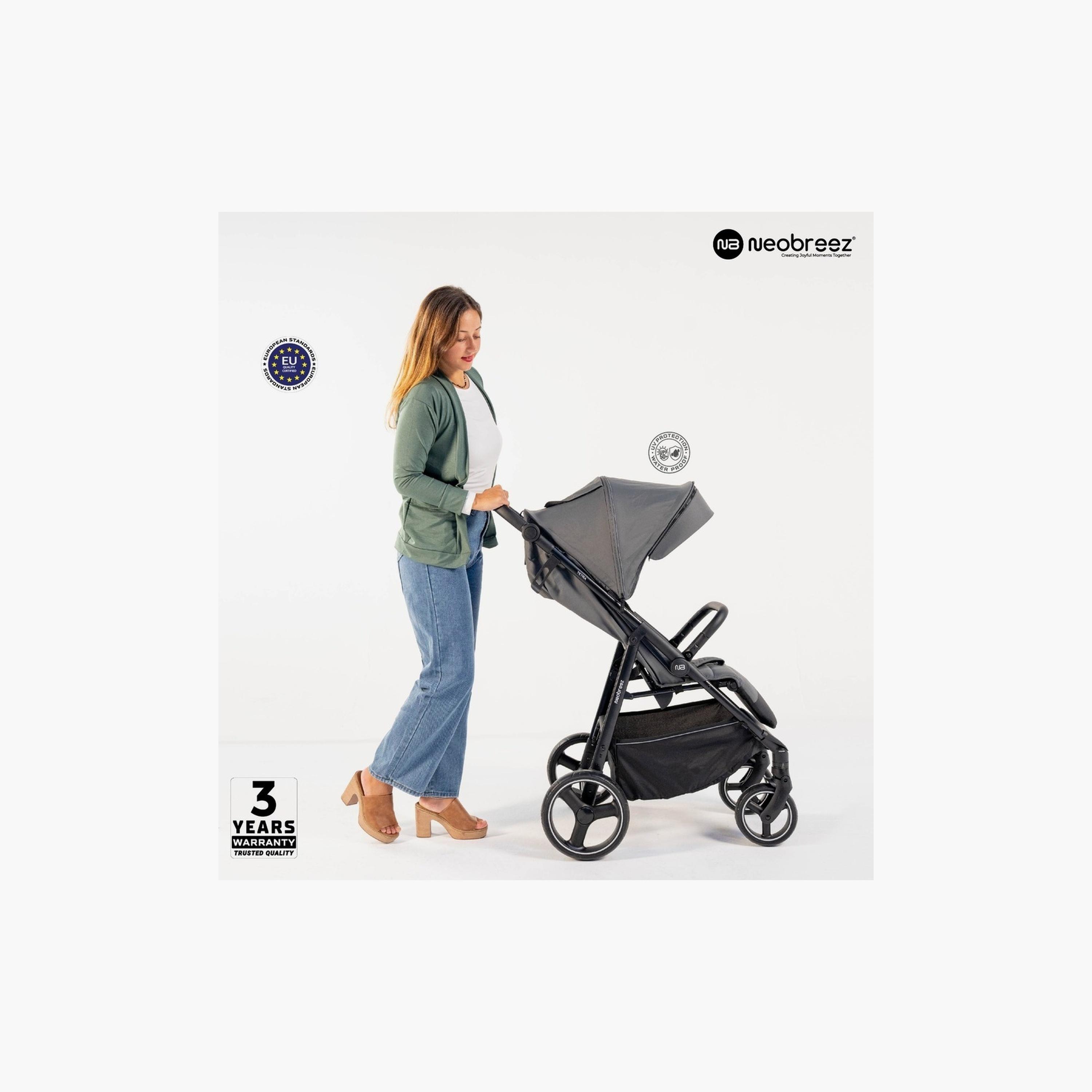 Neobreez Tetra Ultra-Compact Travel Stroller With Cup Holder And Canopy, Up To 22Kg-baby-gear-strollersandprams-strollers-image-6
