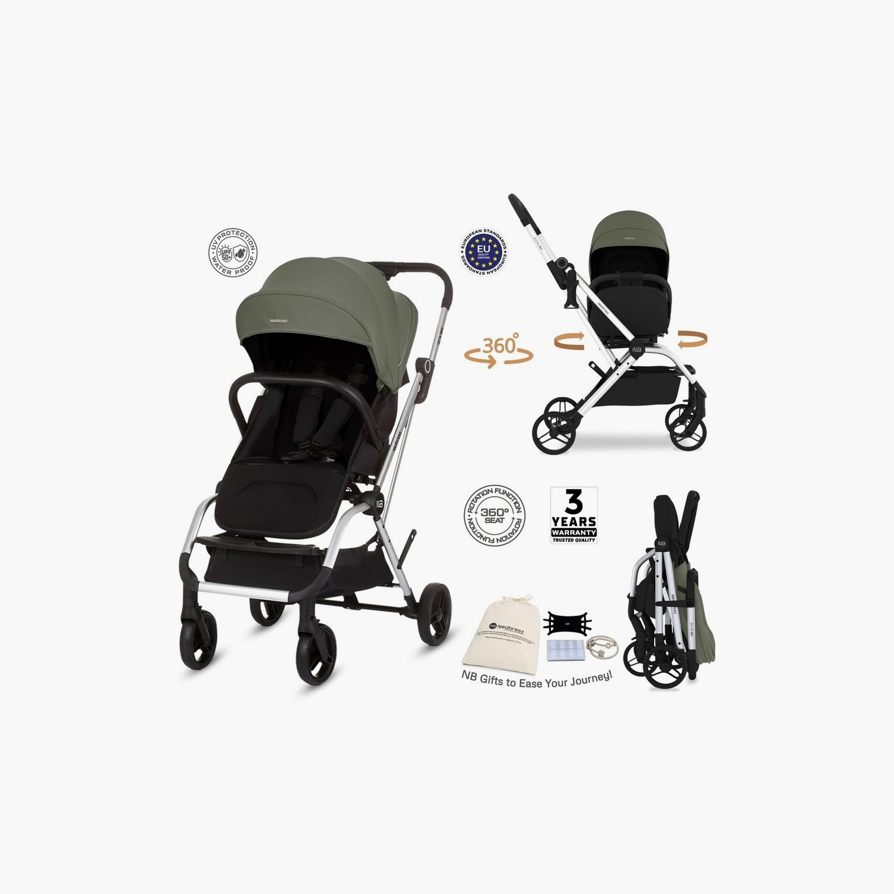 Neobreez Octa 360° Lightweight Travel Stroller With Reversible Handle, Up To 22Kg-baby-gear-strollersandprams-strollers-image-10
