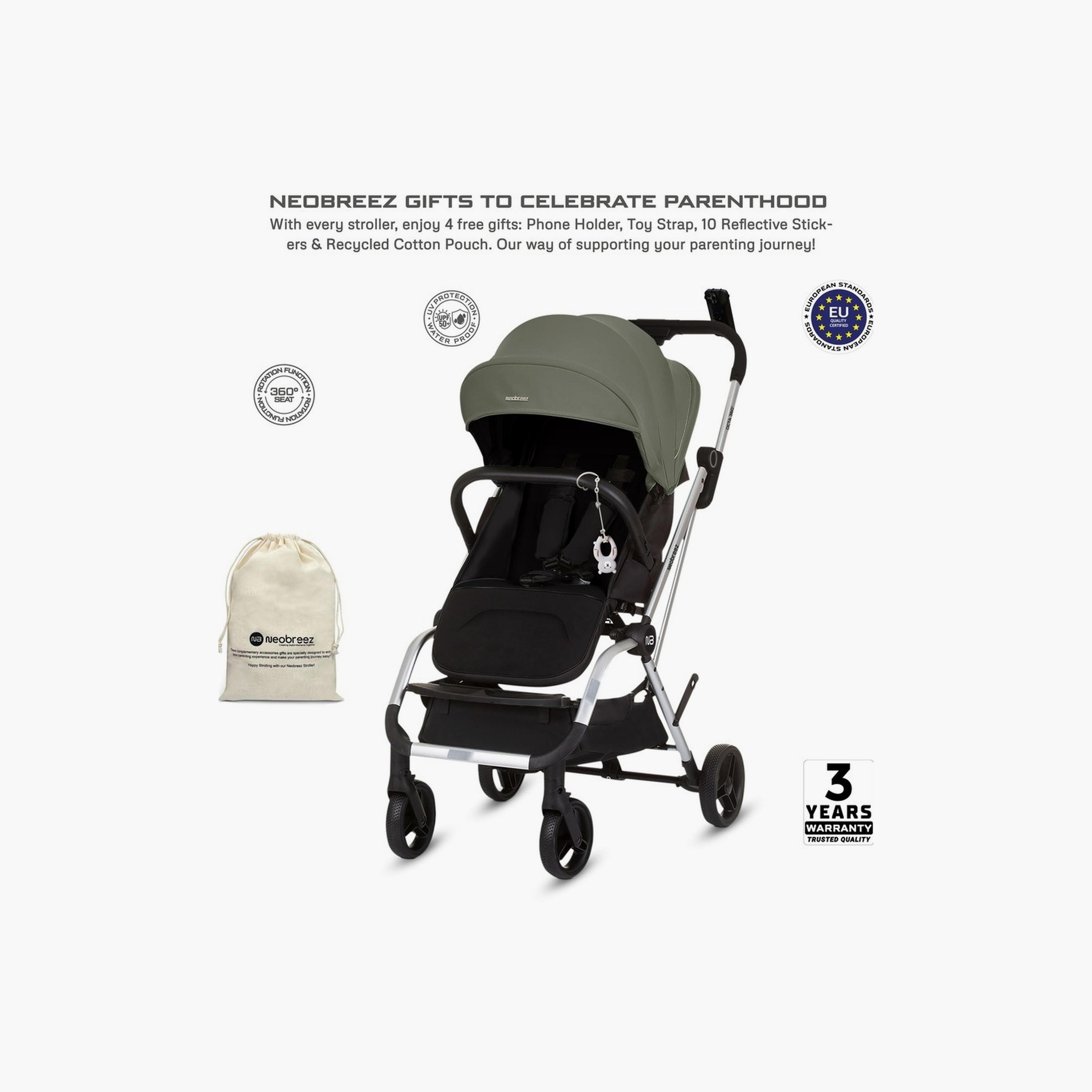 Neobreez Octa 360° Lightweight Travel Stroller With Reversible Handle, Up To 22Kg-baby-gear-strollersandprams-strollers-image-14
