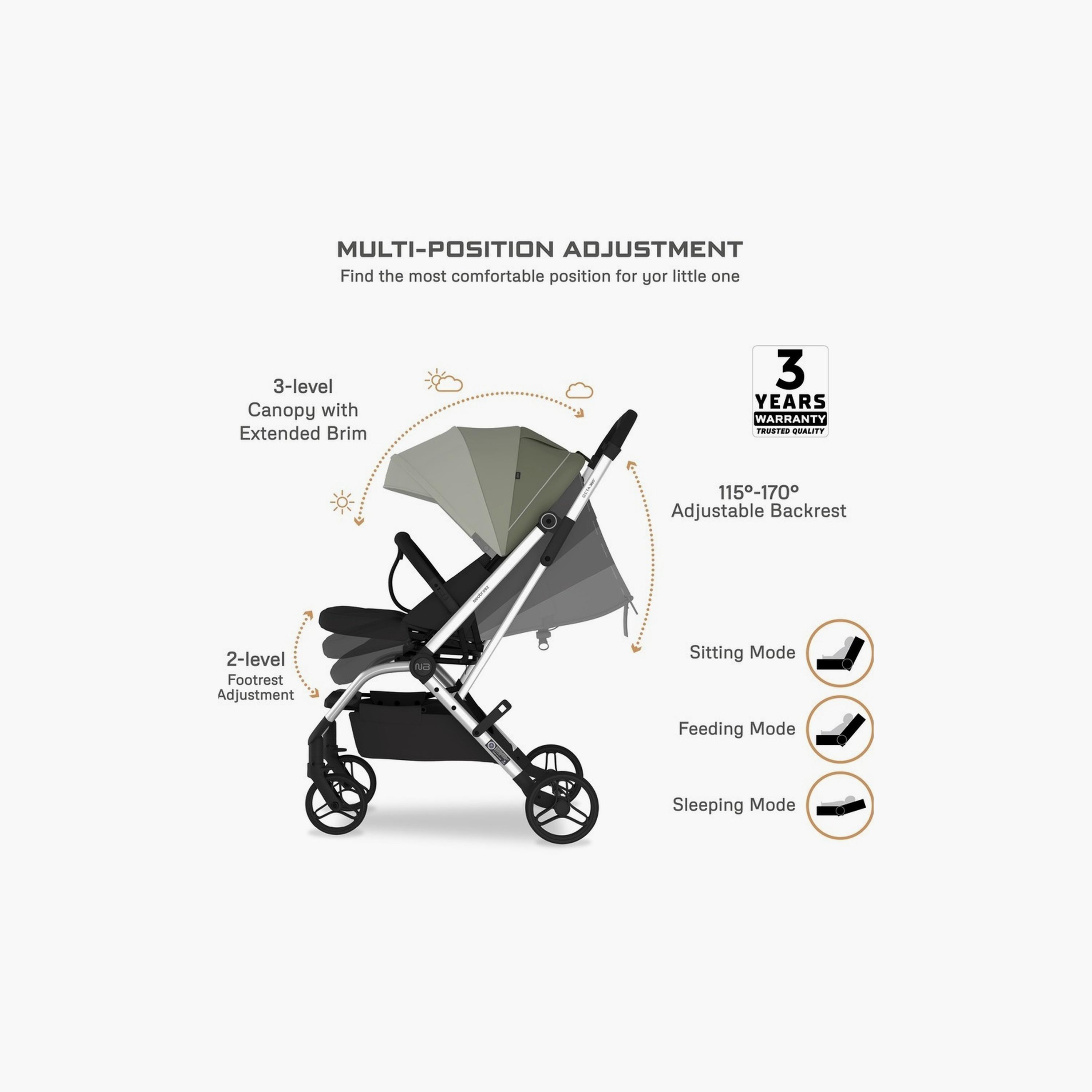 Neobreez Octa 360° Lightweight Travel Stroller With Reversible Handle, Up To 22Kg-baby-gear-strollersandprams-strollers-image-16