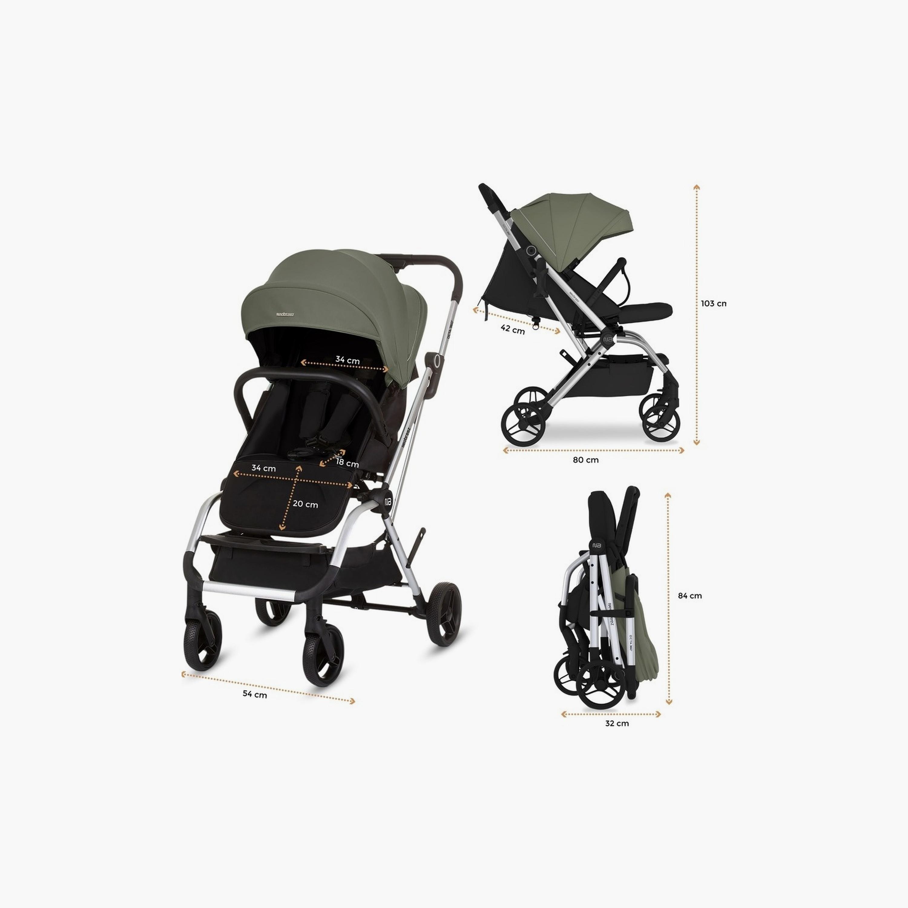 Neobreez Octa 360° Lightweight Travel Stroller With Reversible Handle, Up To 22Kg-baby-gear-strollersandprams-strollers-image-7