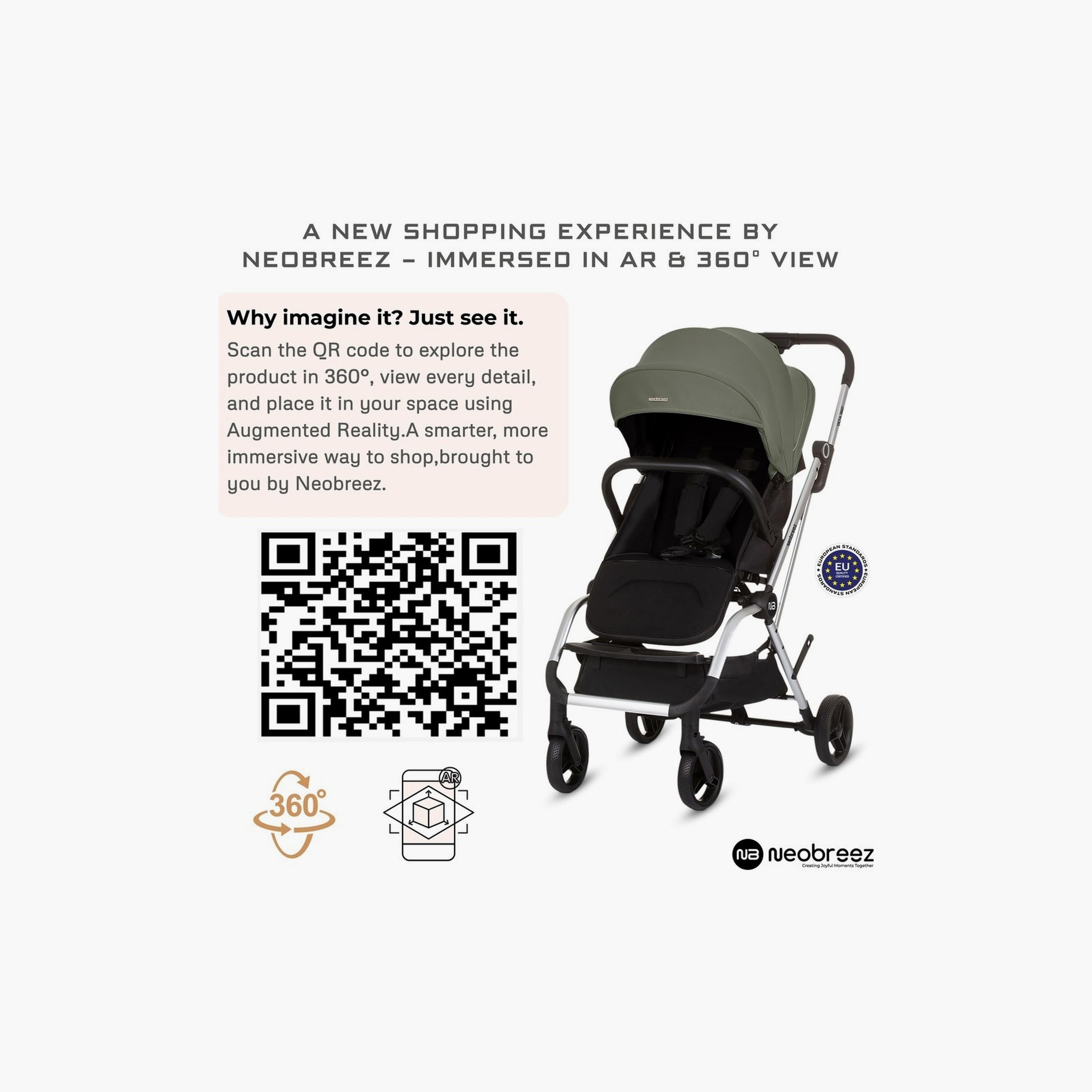Neobreez Octa 360° Lightweight Travel Stroller With Reversible Handle, Up To 22Kg-baby-gear-strollersandprams-strollers-image-9