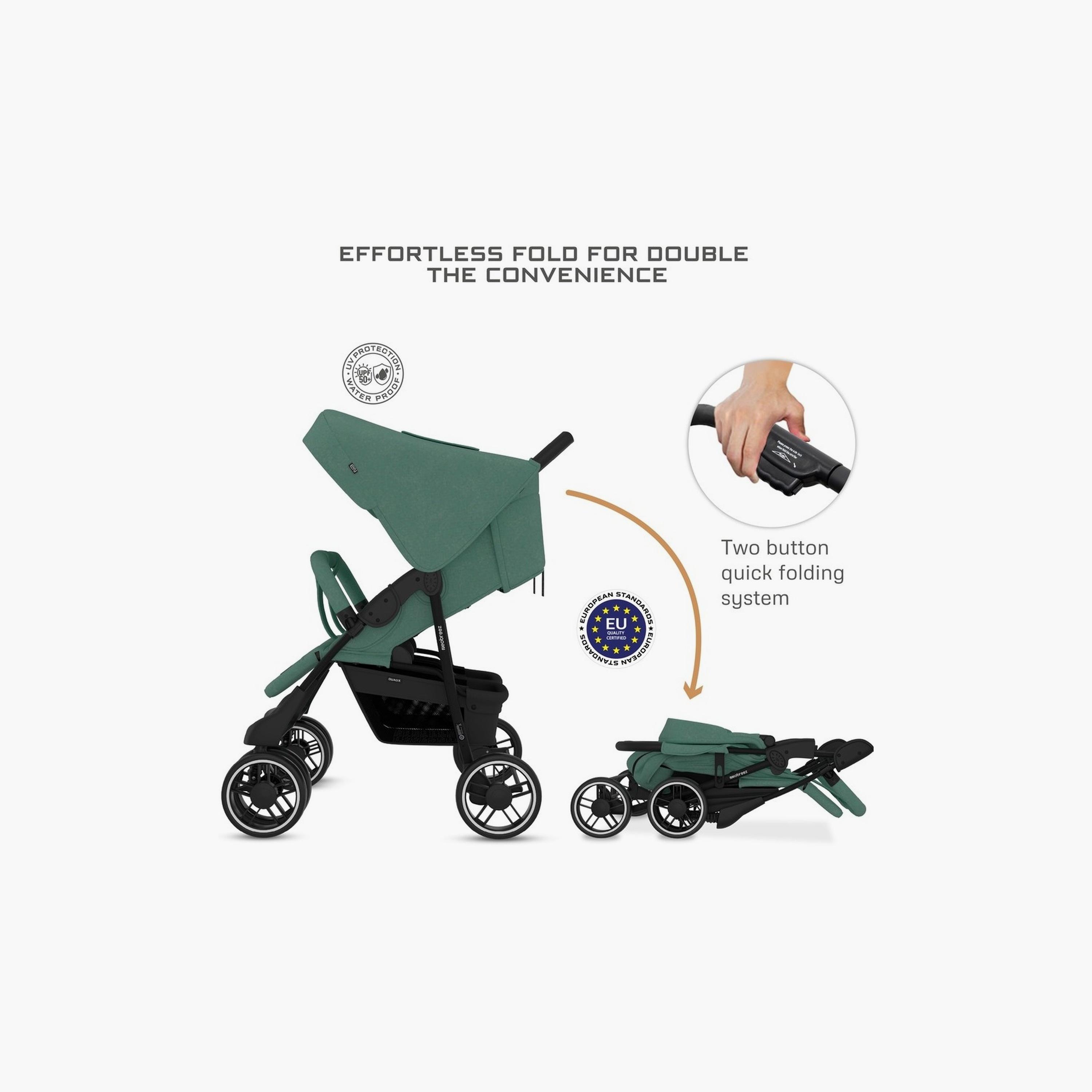 Neobreez Duadx Twin Stroller With Canopy, Up To 30Kg-baby-gear-strollersandprams-strollers-image-5
