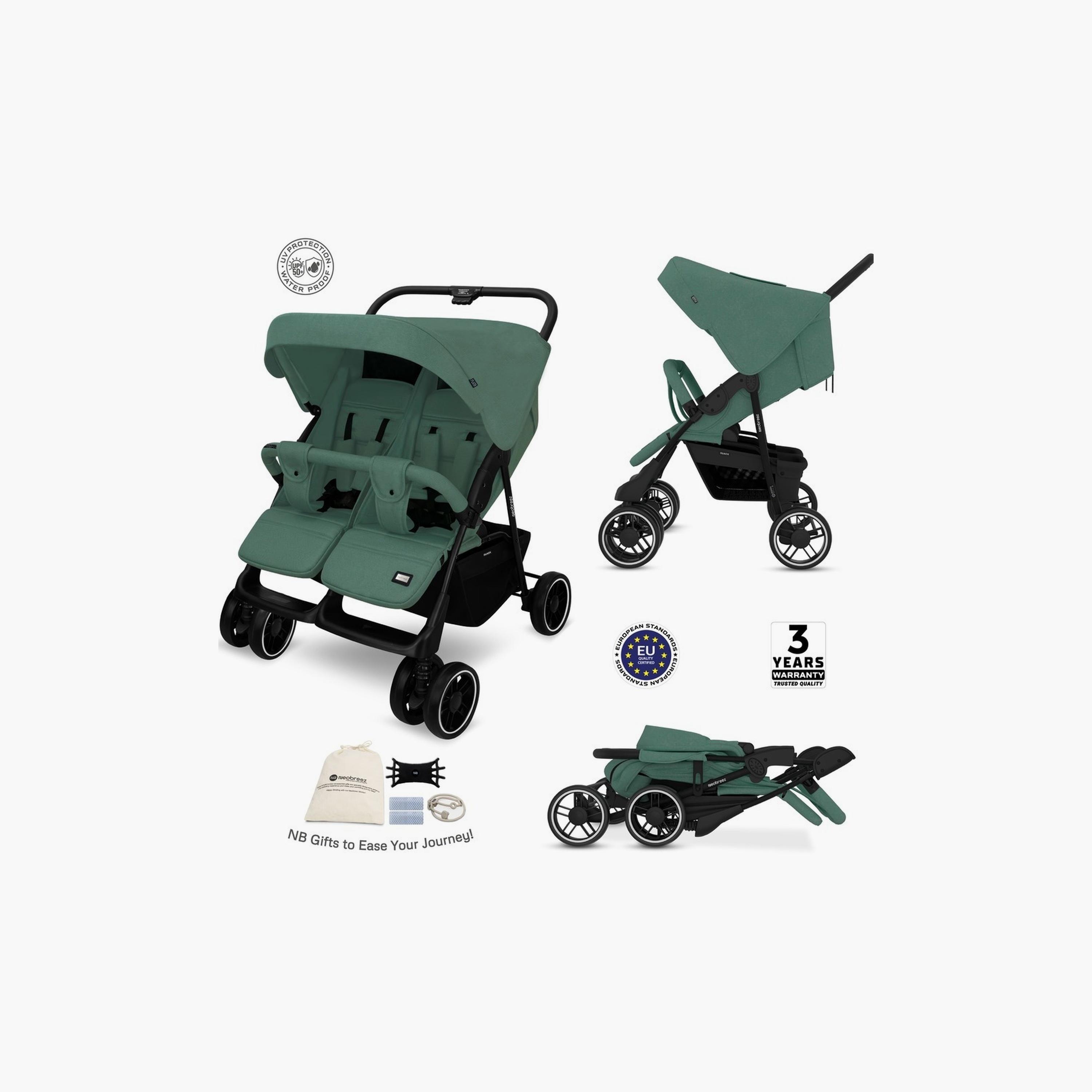 Neobreez Duadx Twin Stroller With Canopy, Up To 30Kg-baby-gear-strollersandprams-strollers-image-9