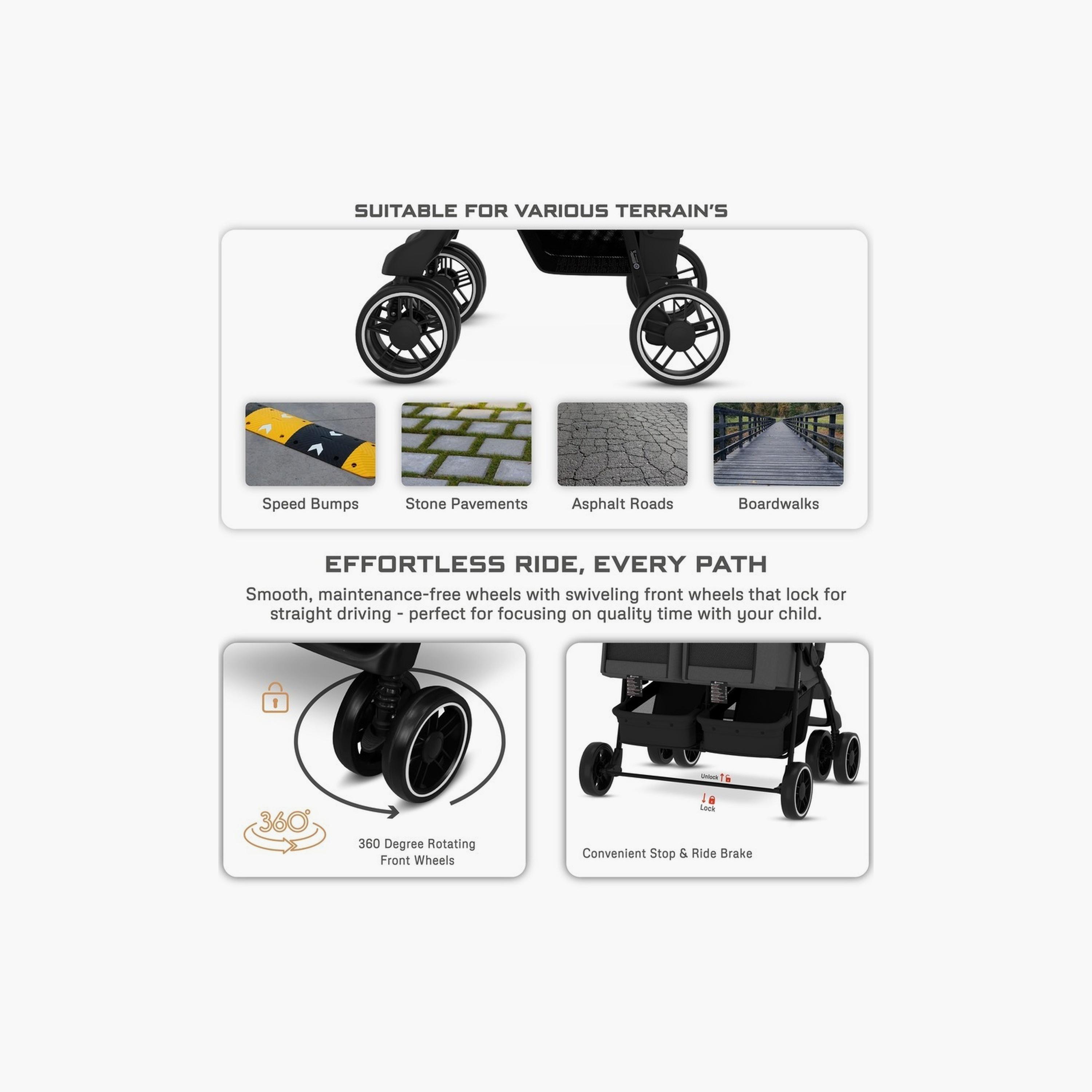 Neobreez Duadx Twin Stroller With Canopy, Up To 30Kg-baby-gear-strollersandprams-strollers-image-13