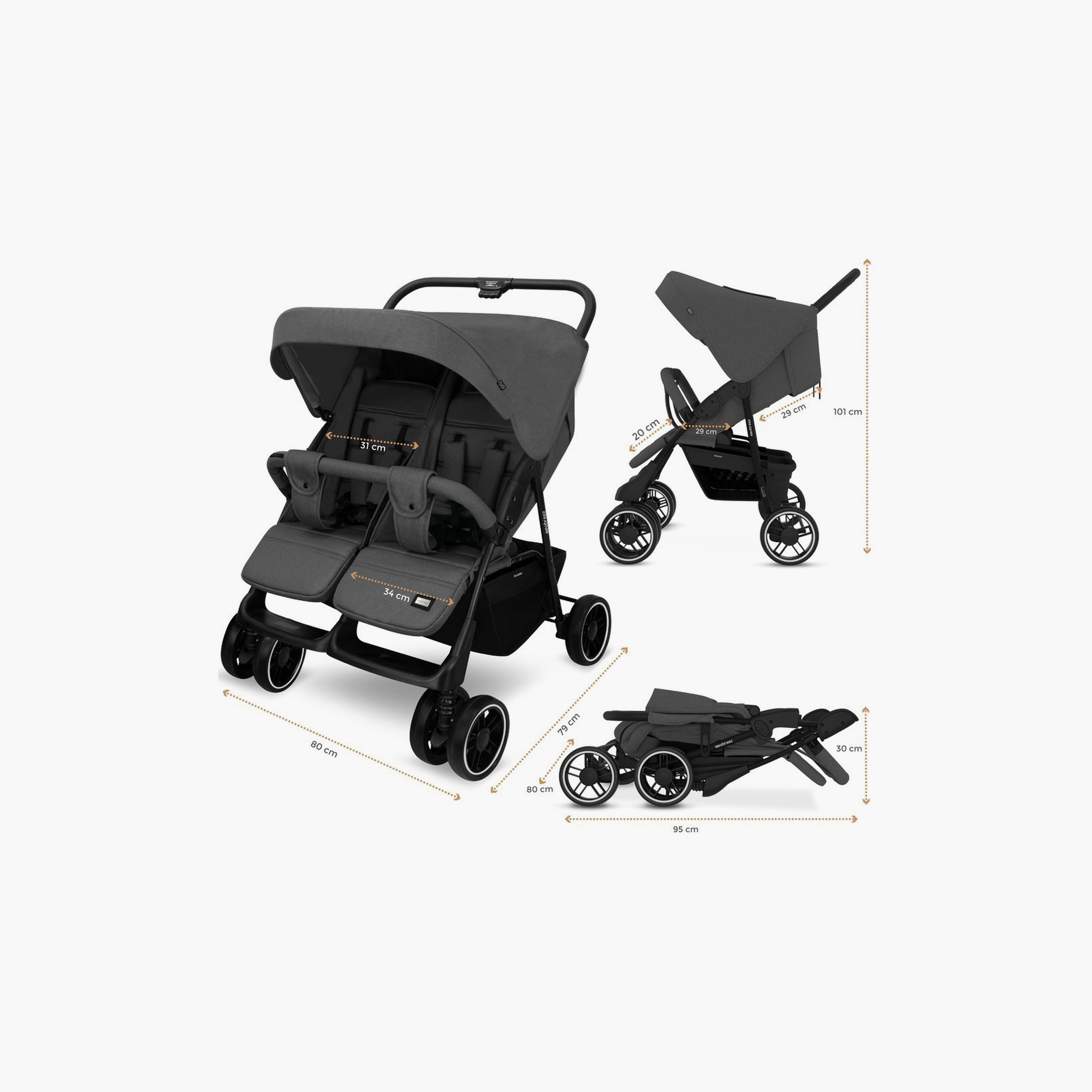 Neobreez Duadx Twin Stroller With Canopy, Up To 30Kg-baby-gear-strollersandprams-strollers-image-6