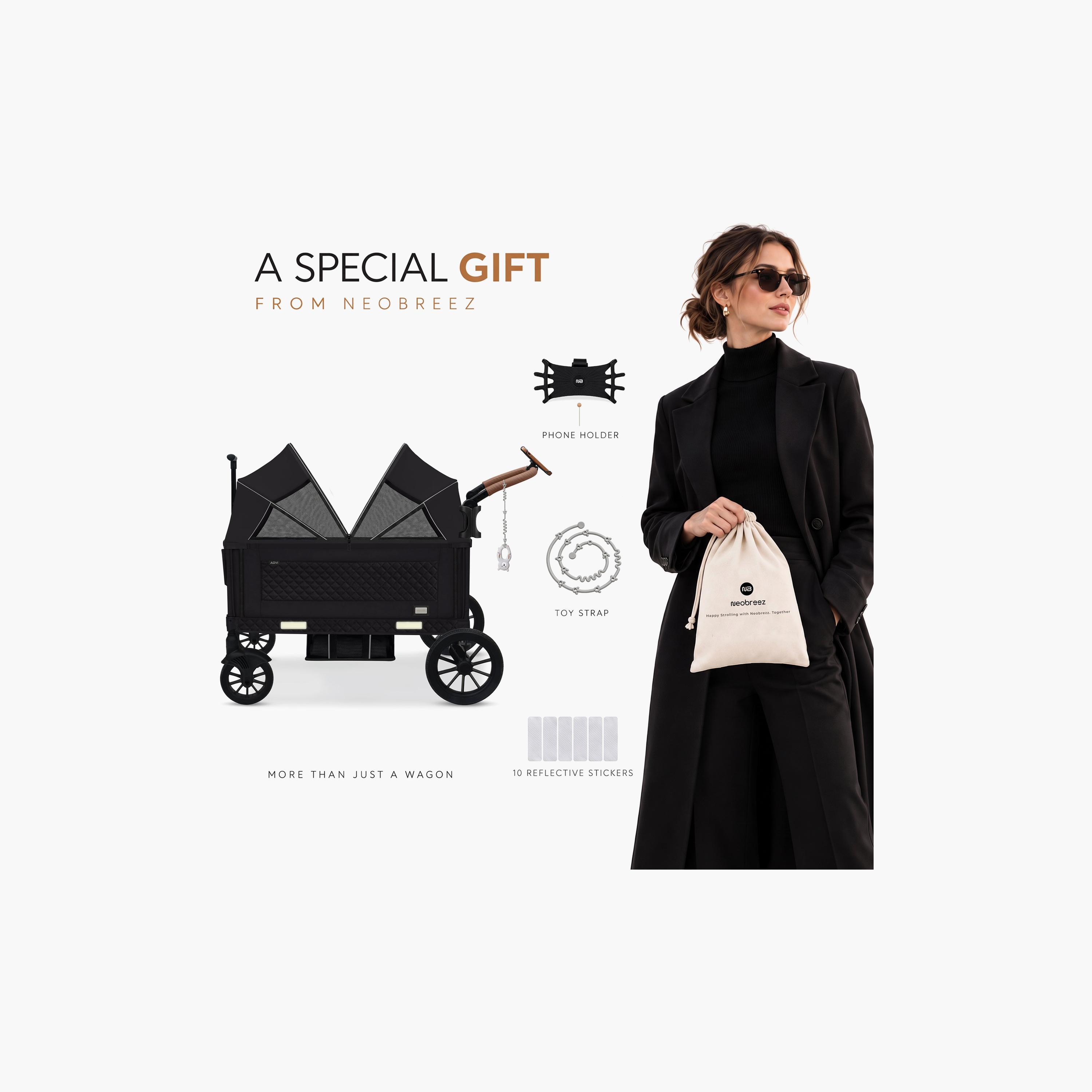 Neobreez Advi Wagon Cargo Push & Pull Foldable Double Stroller, Up To 44Kg-baby-gear-strollersandprams-strollers-image-19