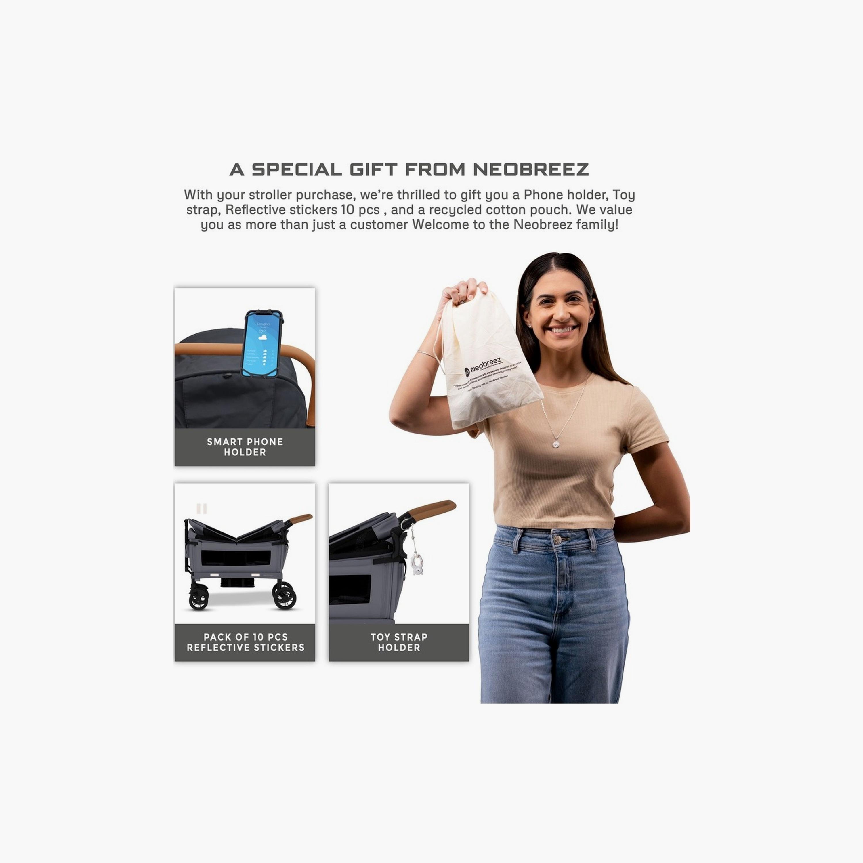 Neobreez Advi Wagon Cargo Push & Pull Foldable Double Stroller, Up To 44Kg-baby-gear-strollersandprams-strollers-image-3