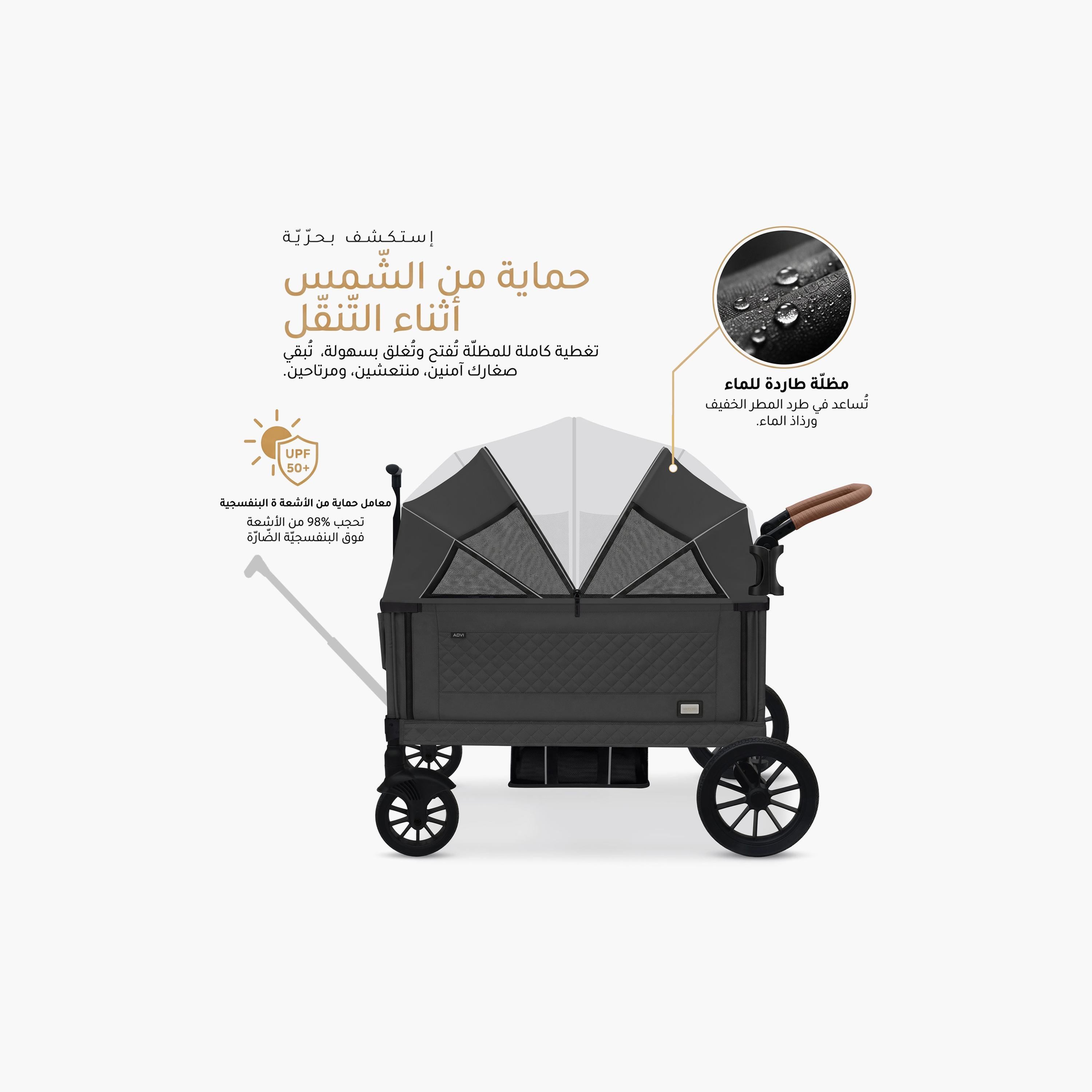 Neobreez Advi Wagon Cargo Push & Pull Foldable Double Stroller, Up To 44Kg-baby-gear-strollersandprams-strollers-image-10