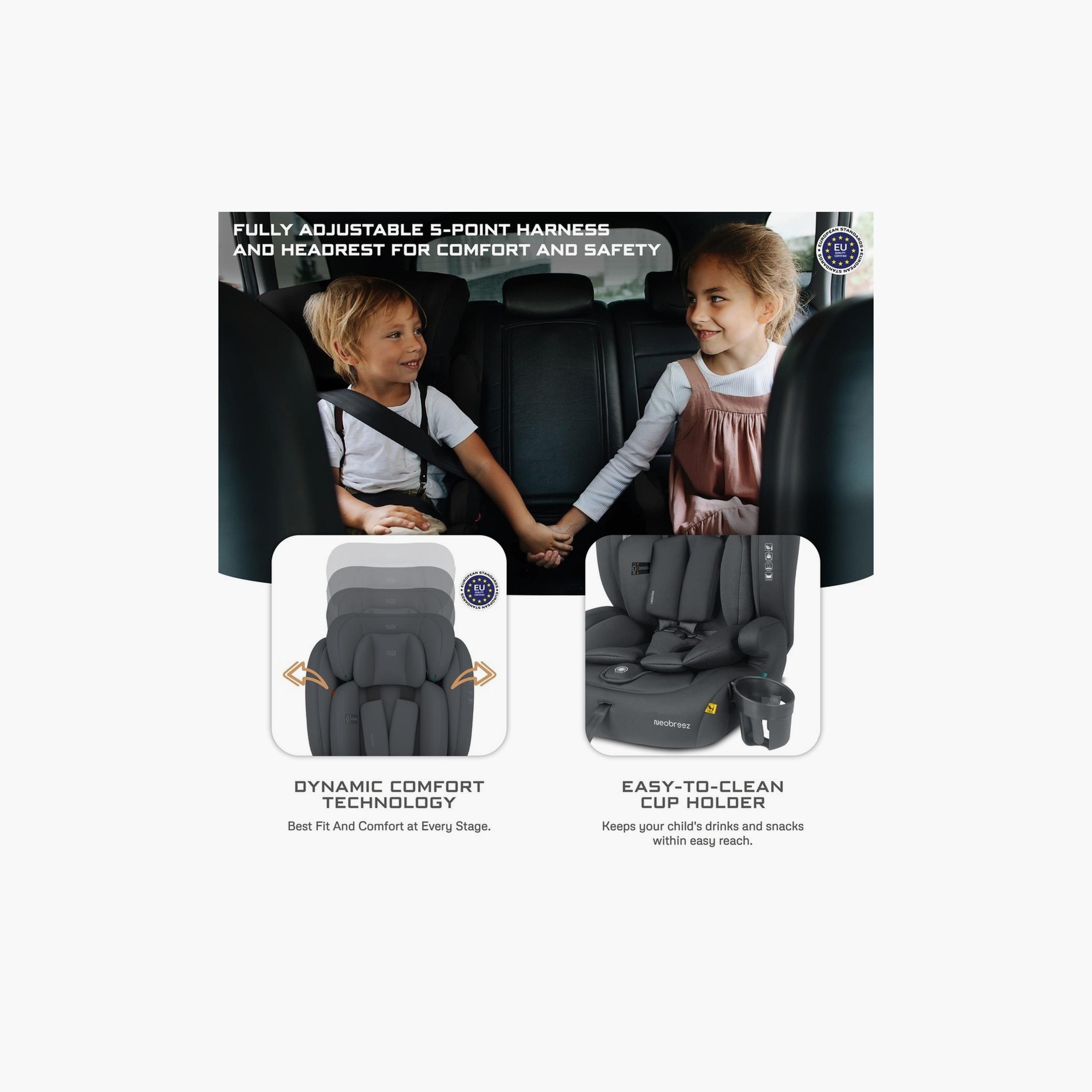 Neobreez I-Bostoni 3-In-1 Universal Car Seat With 3-Point Safety Belt, Up To 36 Kg-baby-gear-carseats-image-10