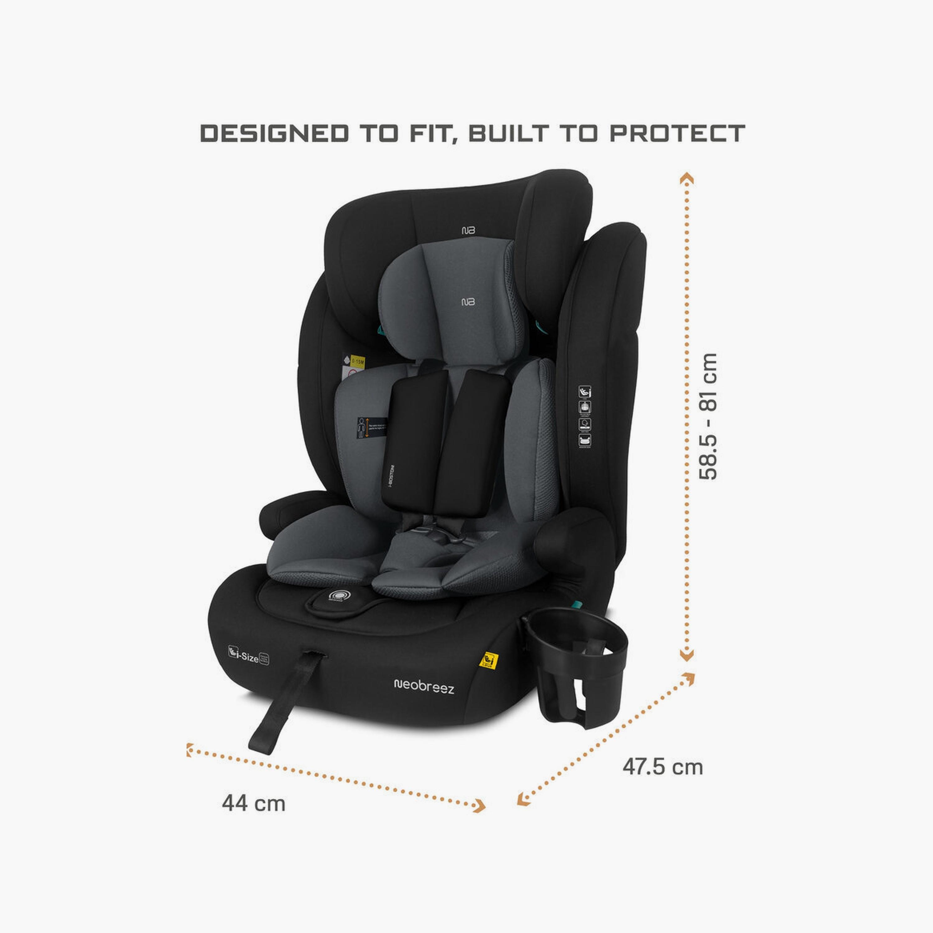 Neobreez I-Bostoni 3-In-1 Universal Car Seat With 3-Point Safety Belt, Up To 36 Kg-baby-gear-carseats-image-2