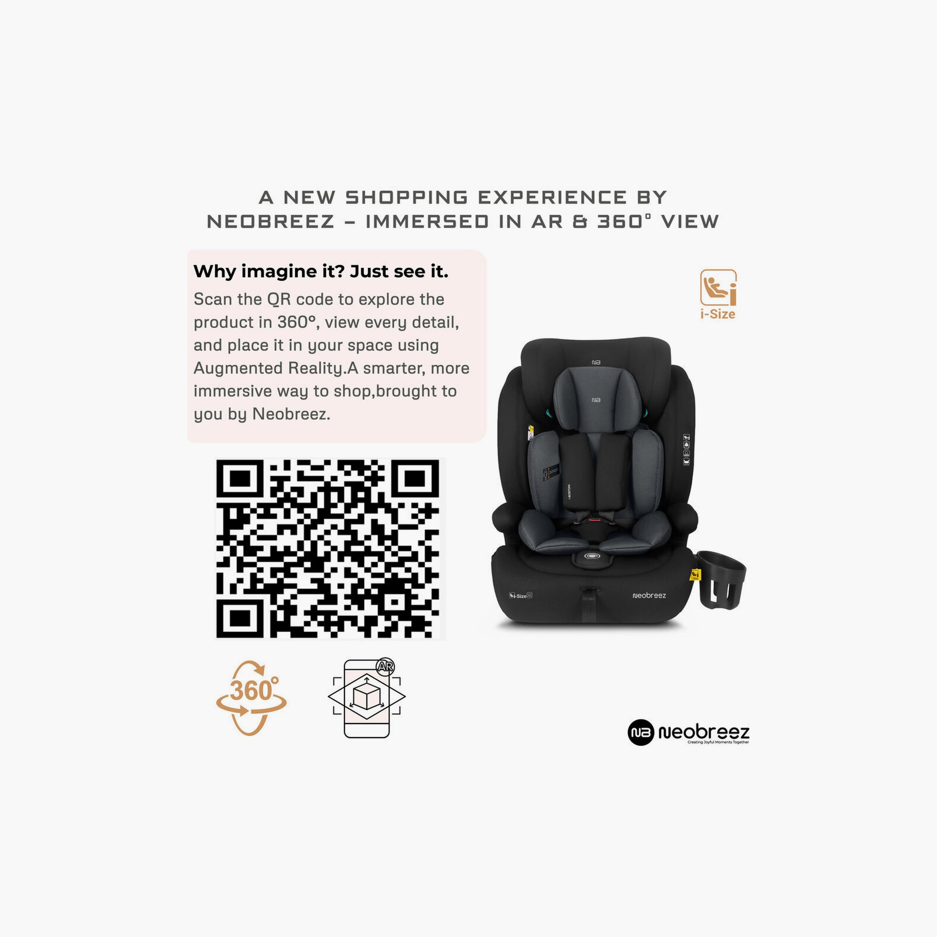 Neobreez I-Bostoni 3-In-1 Universal Car Seat With 3-Point Safety Belt, Up To 36 Kg-baby-gear-carseats-image-4