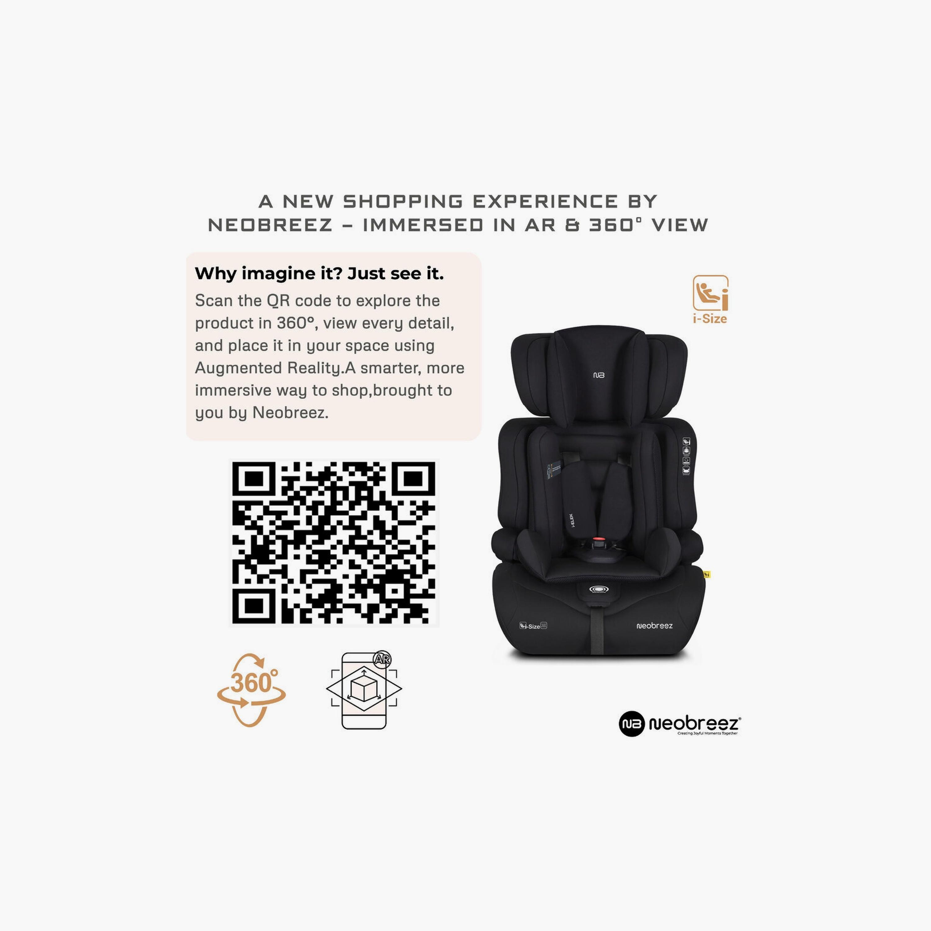 Neobreez I-Elek 3-In-1 Universal Car Seat With 3-Point Safety Belt, Up To 36Kg-baby-gear-carseats-image-4