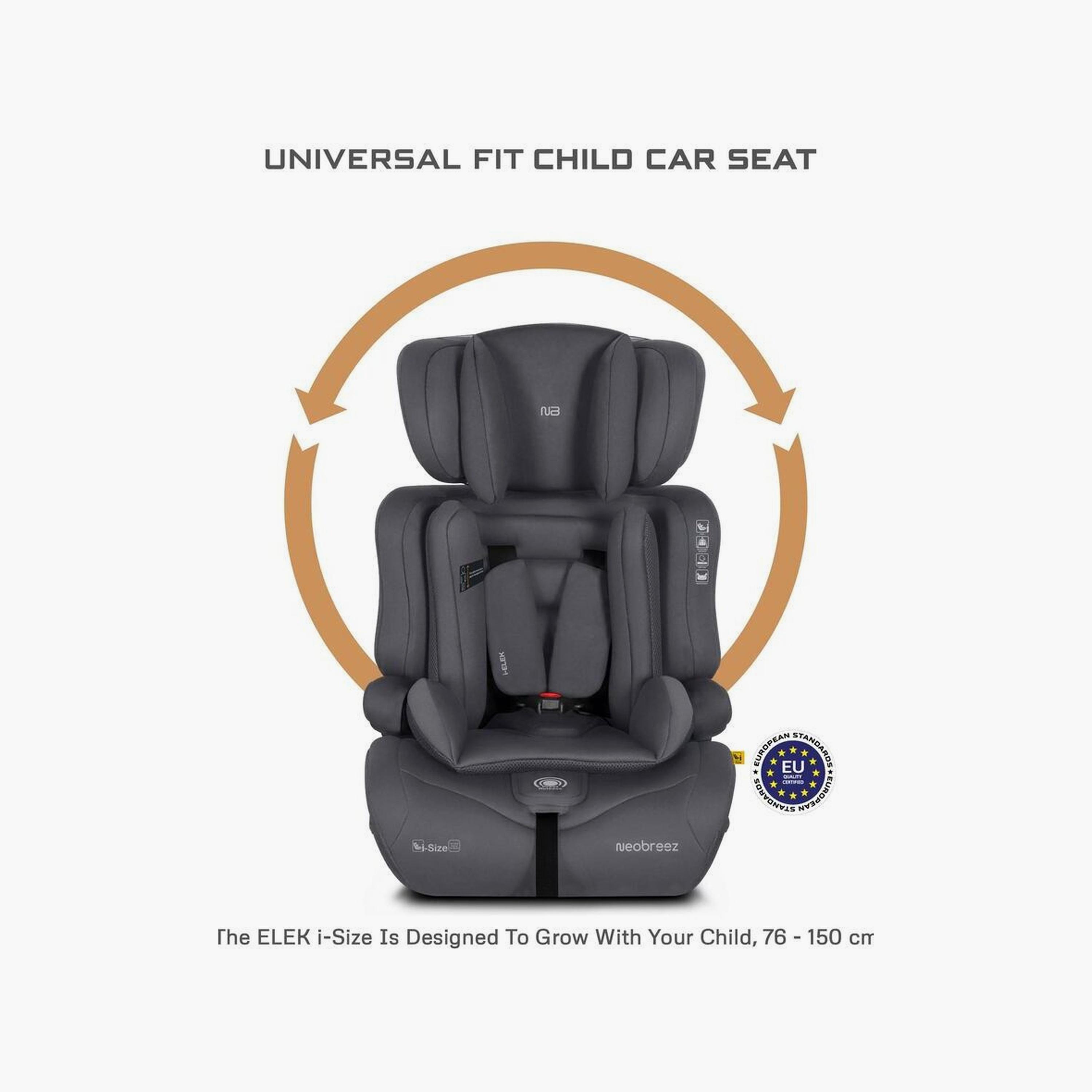 Neobreez I-Elek 3-In-1 Universal Car Seat With 3-Point Safety Belt, Up To 36Kg-baby-gear-carseats-image-6