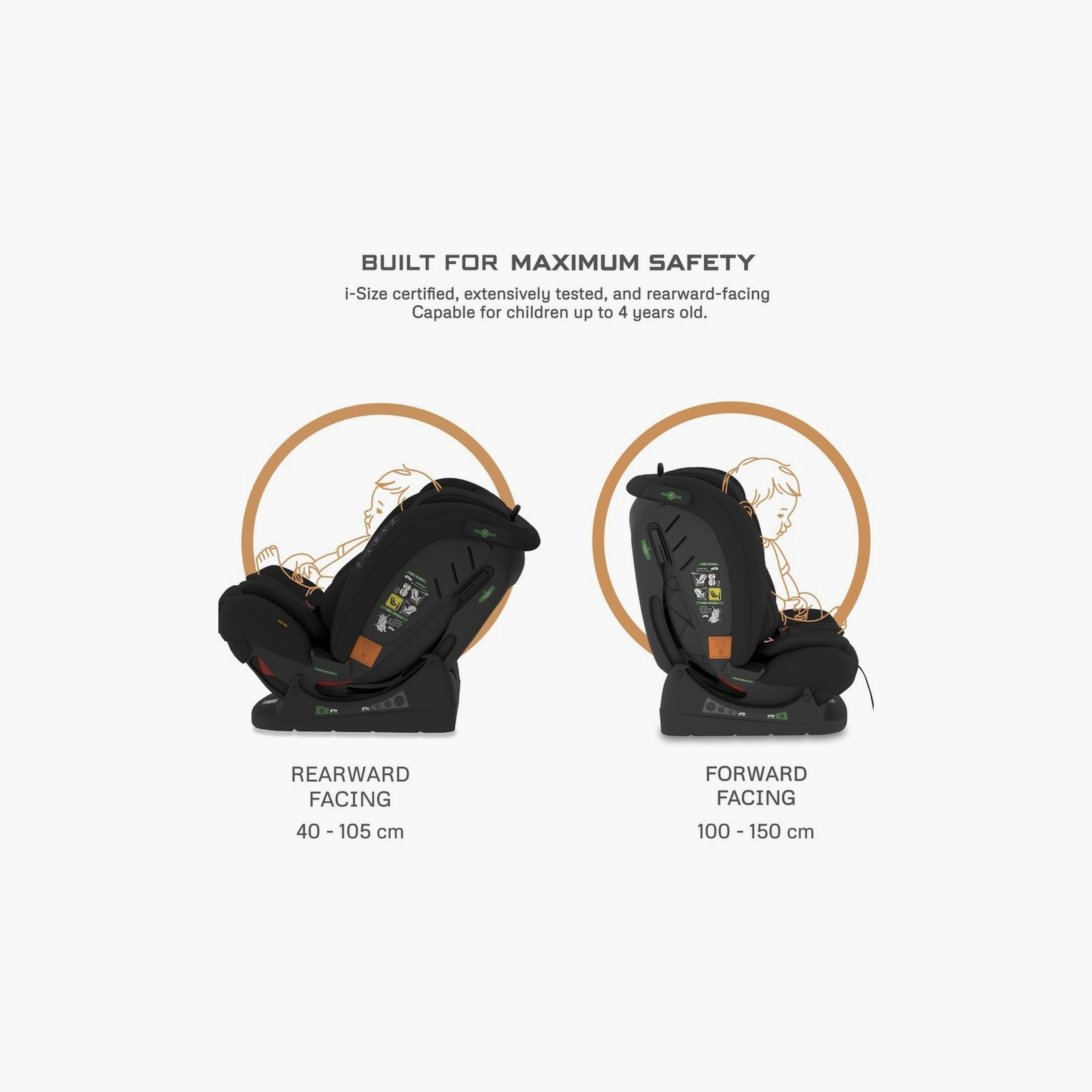 Neobreez I-Eroca All-In-One Convertible Travel Car Seat, Up To 36Kg-baby-gear-carseats-image-9