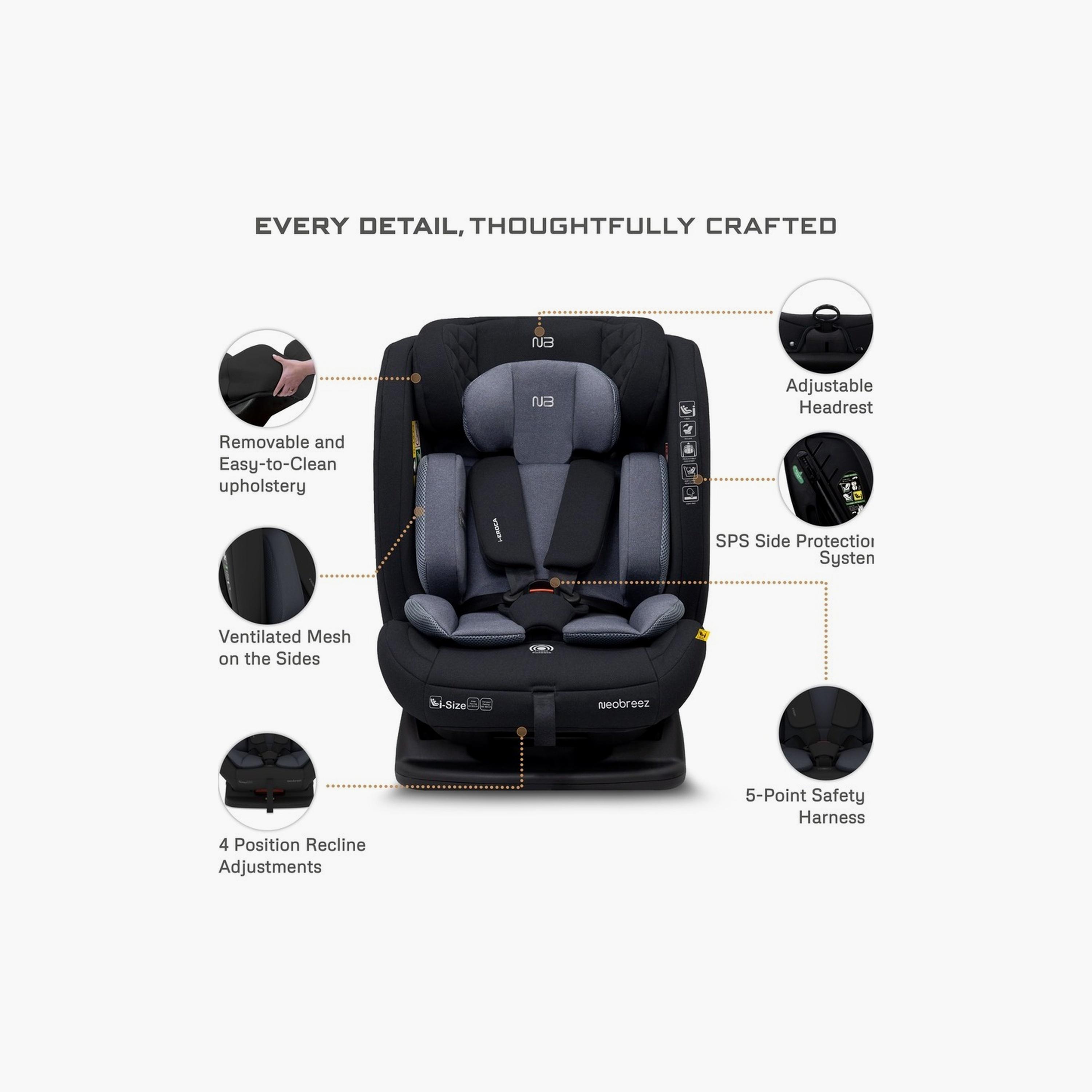 Neobreez I-Eroca All-In-One Convertible Travel Car Seat, Up To 36Kg-baby-gear-carseats-image-2