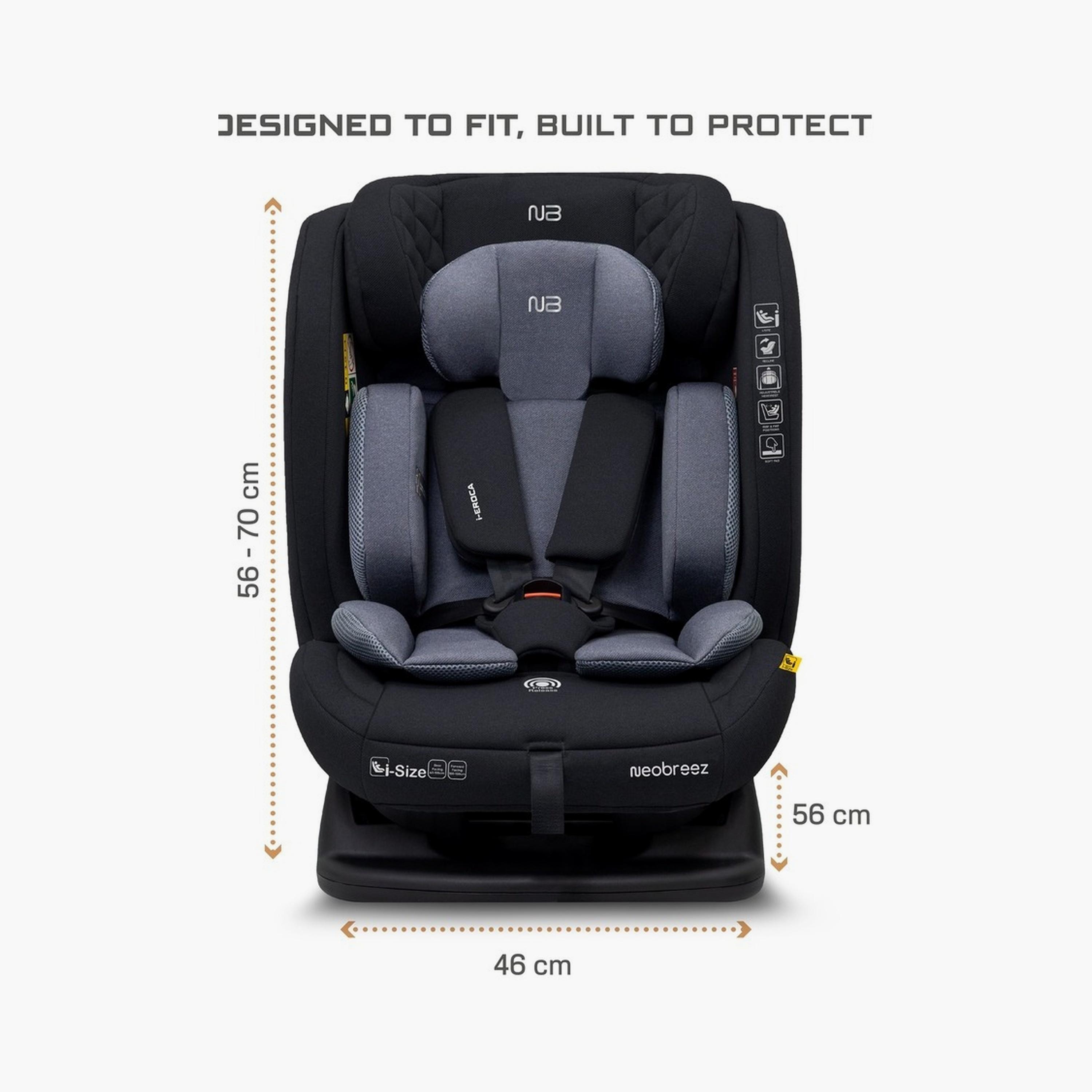 Neobreez I-Eroca All-In-One Convertible Travel Car Seat, Up To 36Kg-baby-gear-carseats-image-4