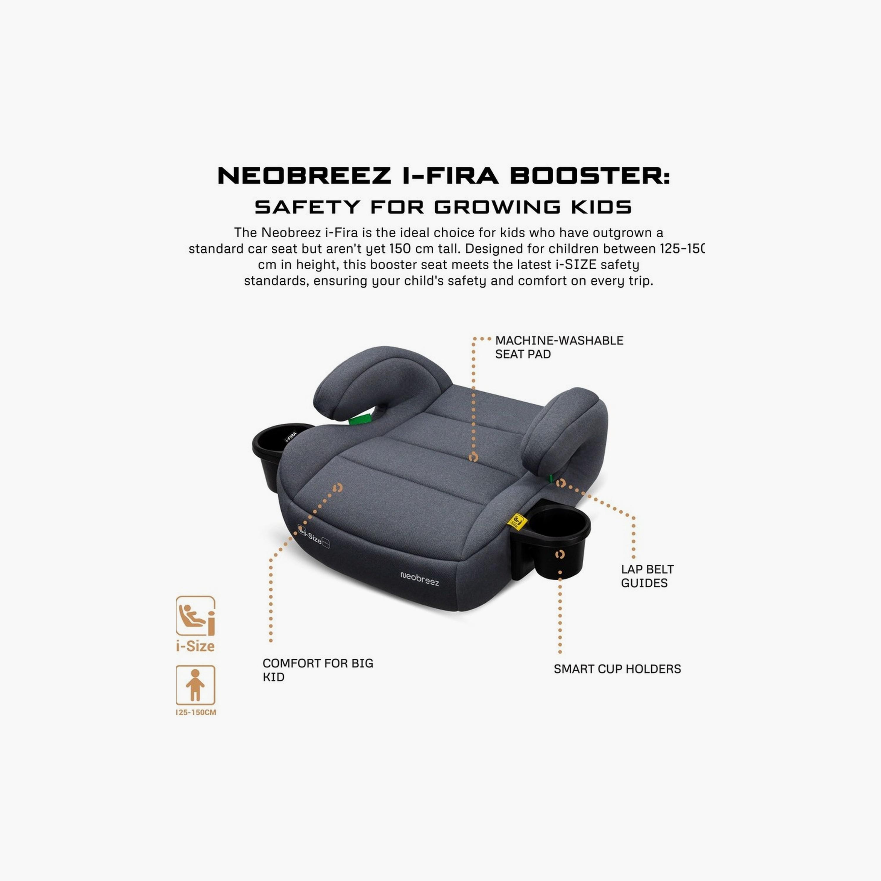 Neobreez I-Fira Backless Booster Car Seat, Up To 36Kg-baby-gear-carseats-image-12