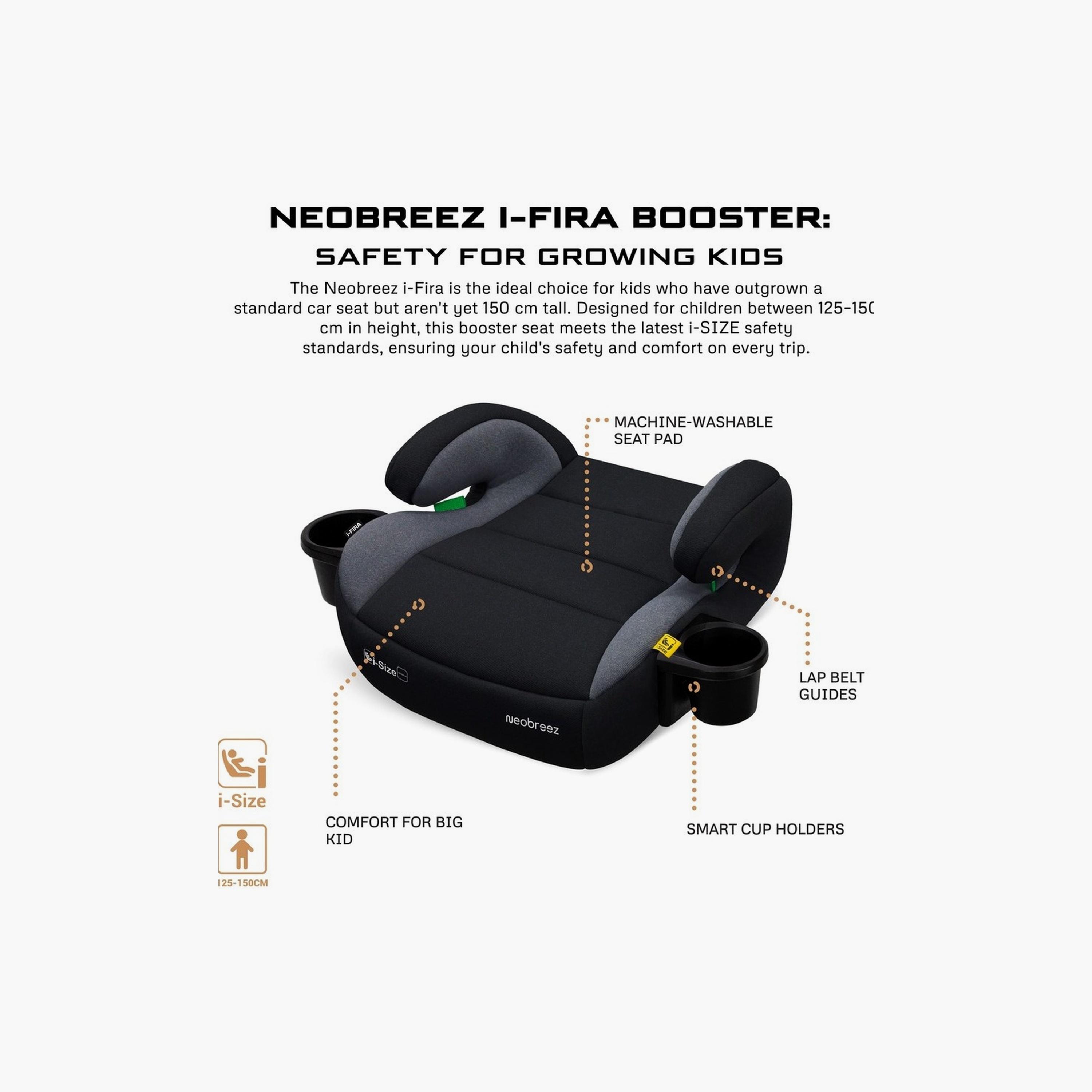 Neobreez I-Fira Backless Booster Car Seat, Up To 36Kg-baby-gear-carseats-image-12