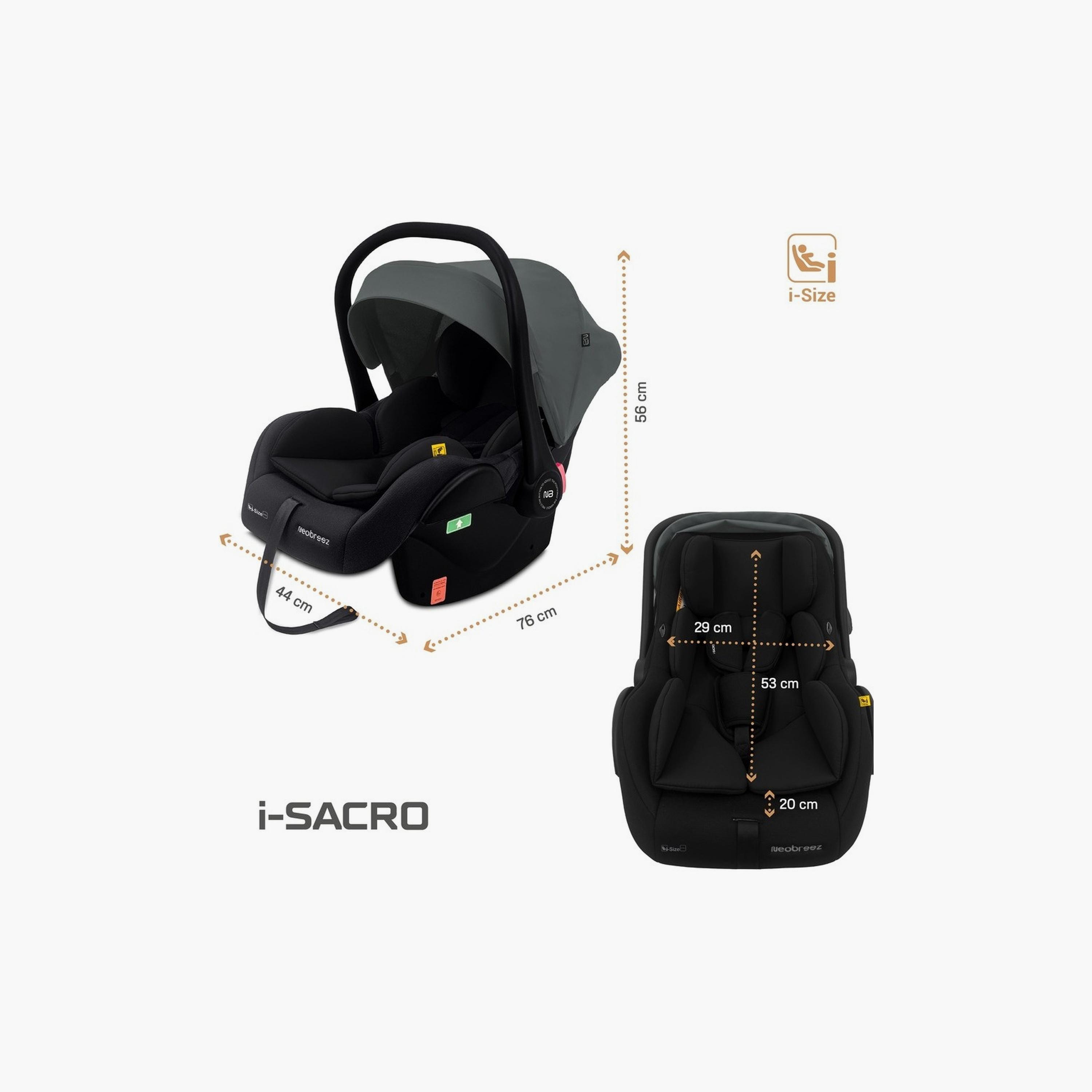 Neobreez I-Sacro I-Size Infant Portable Car Seat,Up To 13Kg-baby-gear-carseats-image-4