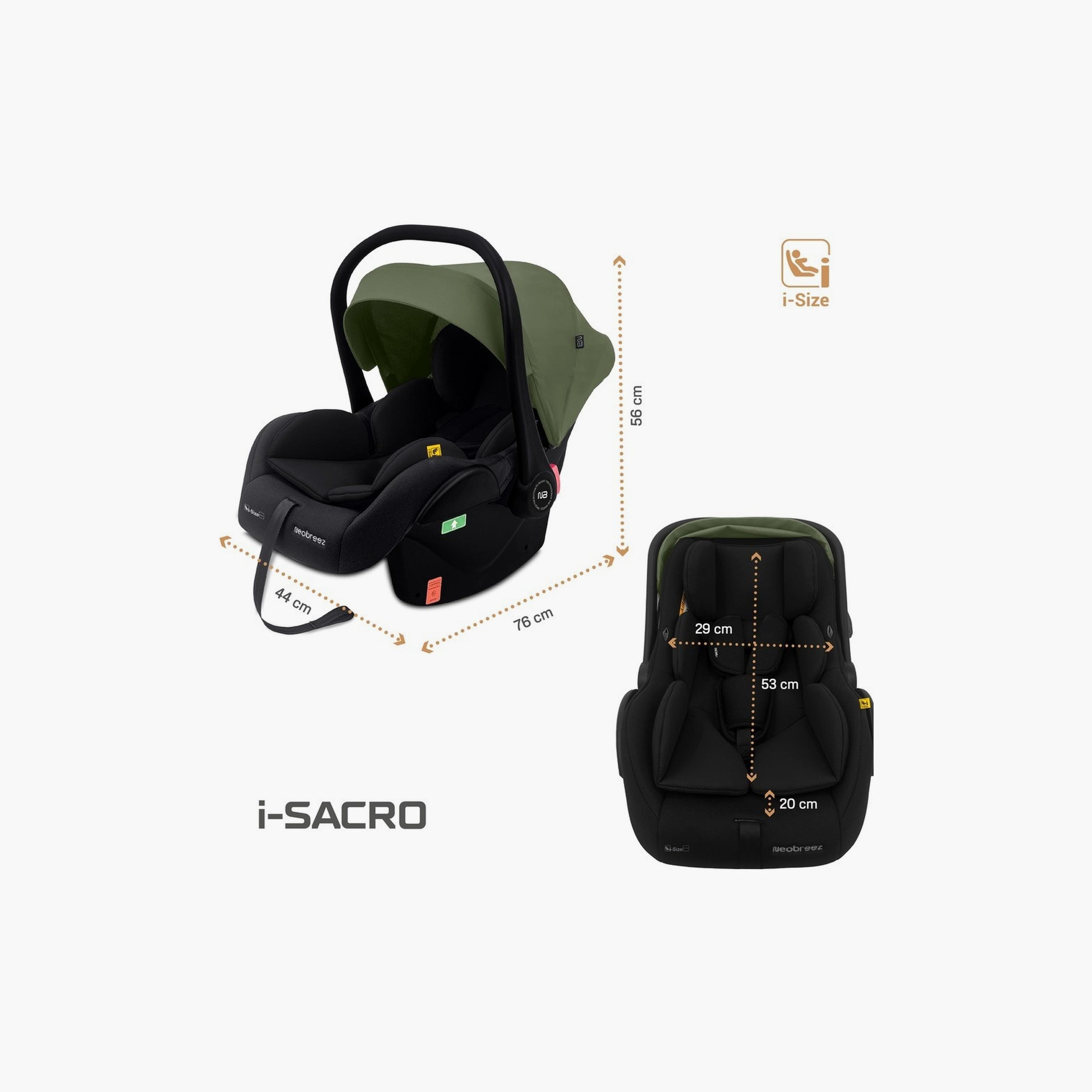 Neobreez I-Sacro I-Size Infant Portable Car Seat,Up To 13Kg-baby-gear-carseats-image-4