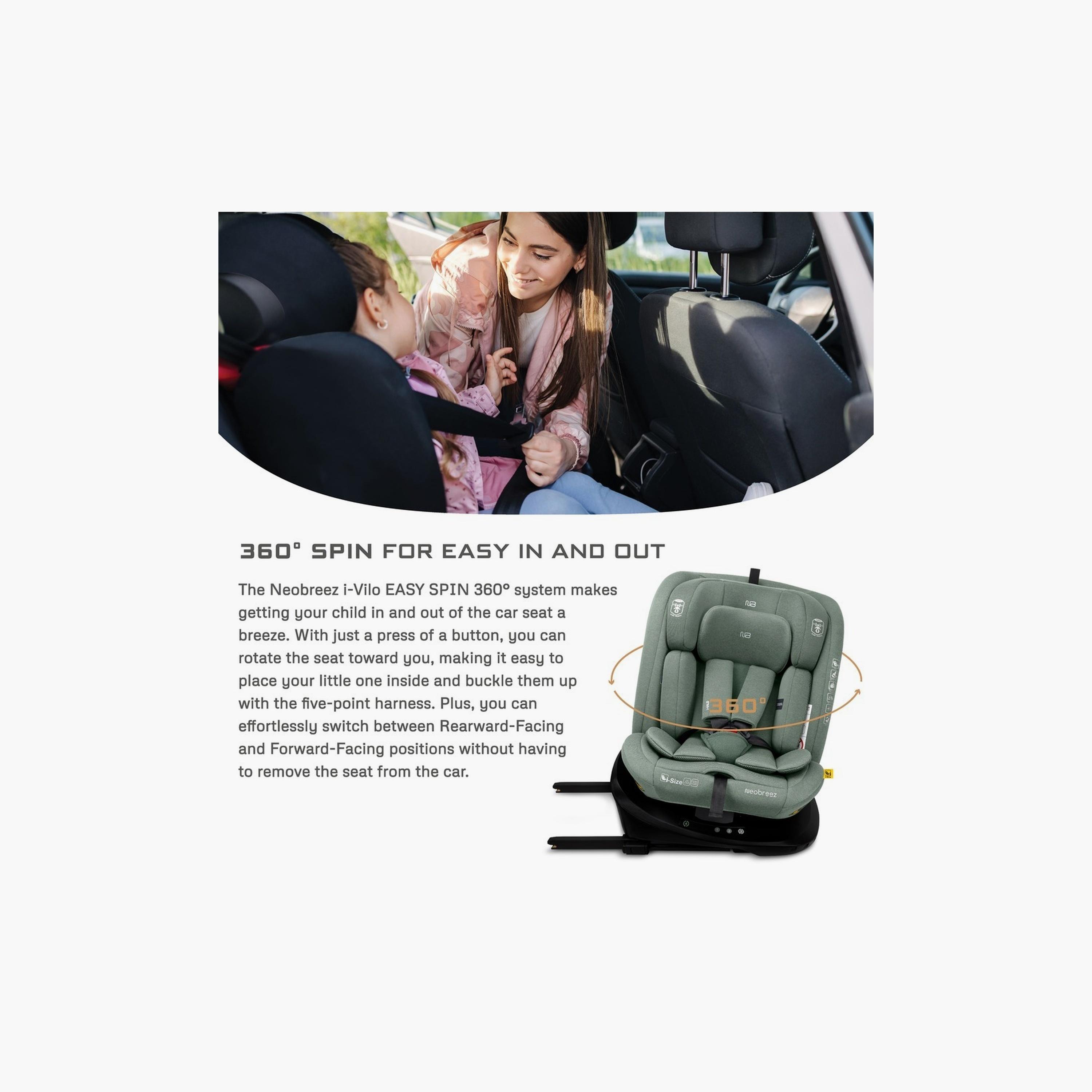 Neobreez I-Vilo 360° Isofix Rotatable All-In-1 Toddler Car Seat, Up To 36Kg-baby-gear-carseats-image-15