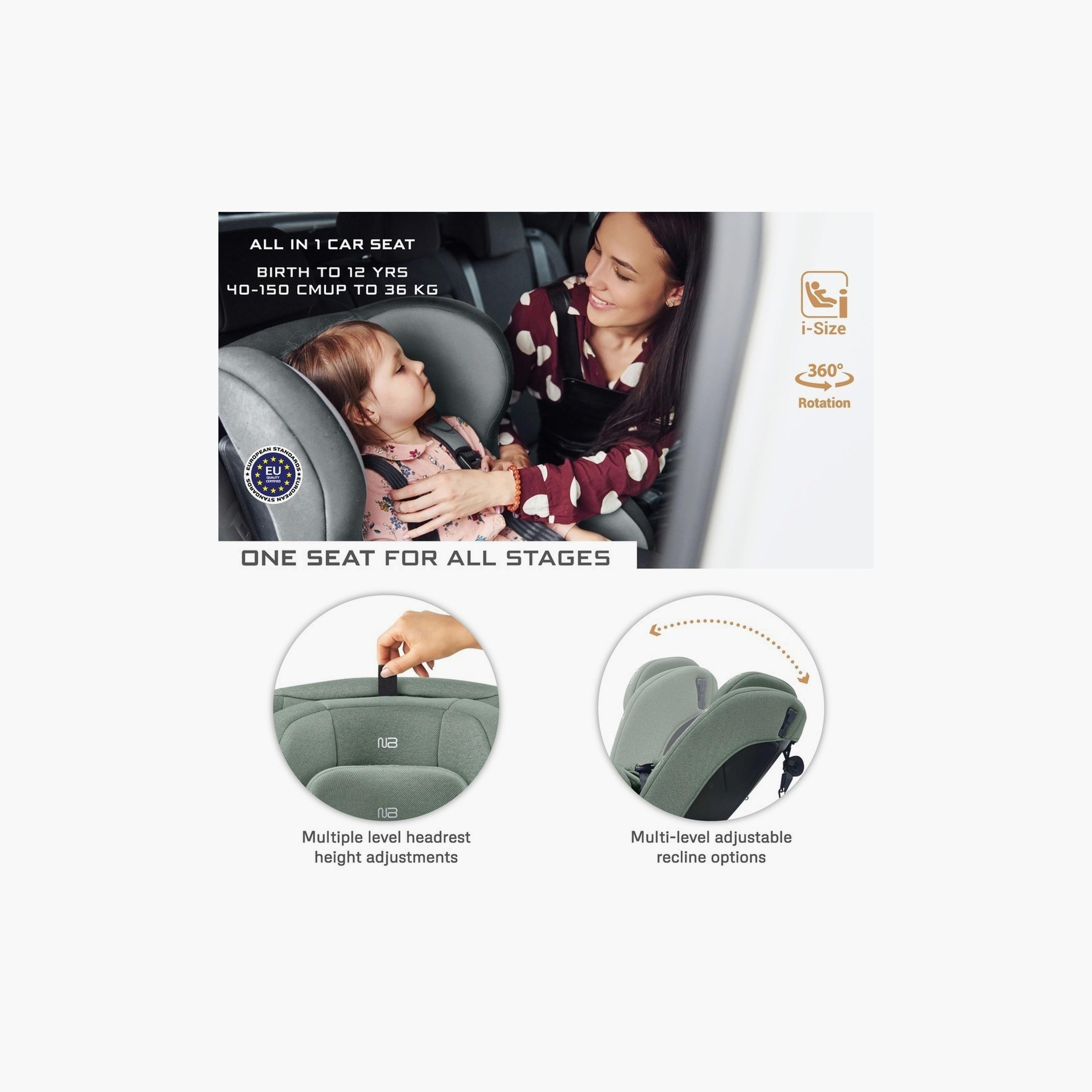 Neobreez I-Vilo 360° Isofix Rotatable All-In-1 Toddler Car Seat, Up To 36Kg-baby-gear-carseats-image-3