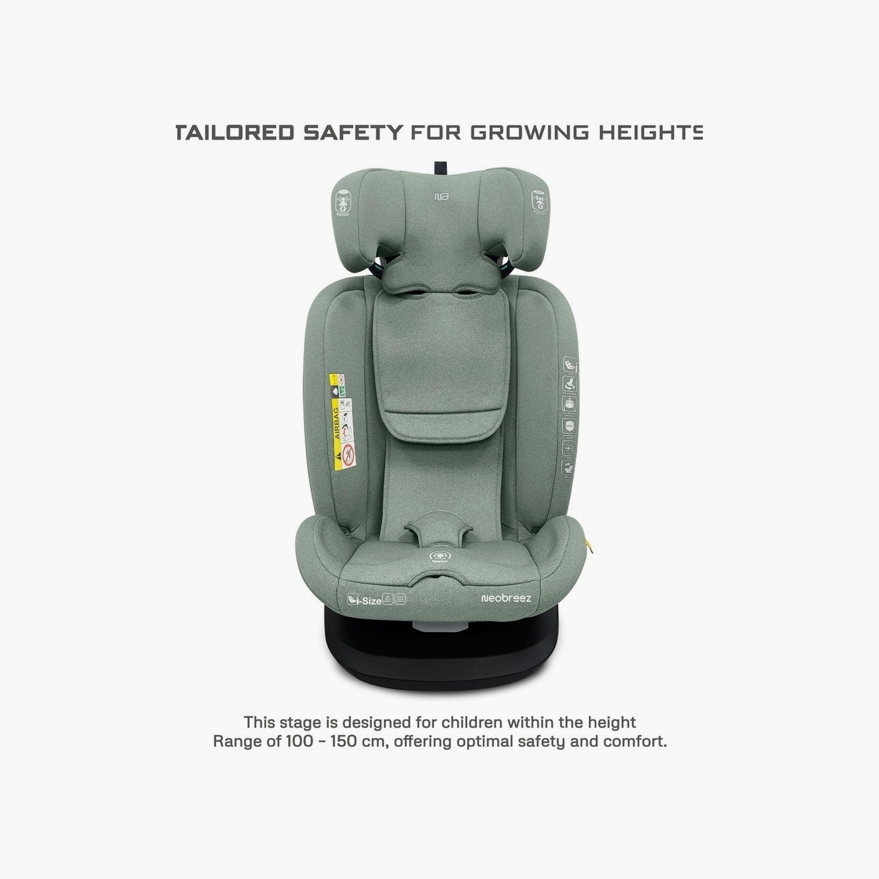Neobreez I-Vilo 360° Isofix Rotatable All-In-1 Toddler Car Seat, Up To 36Kg-baby-gear-carseats-image-7