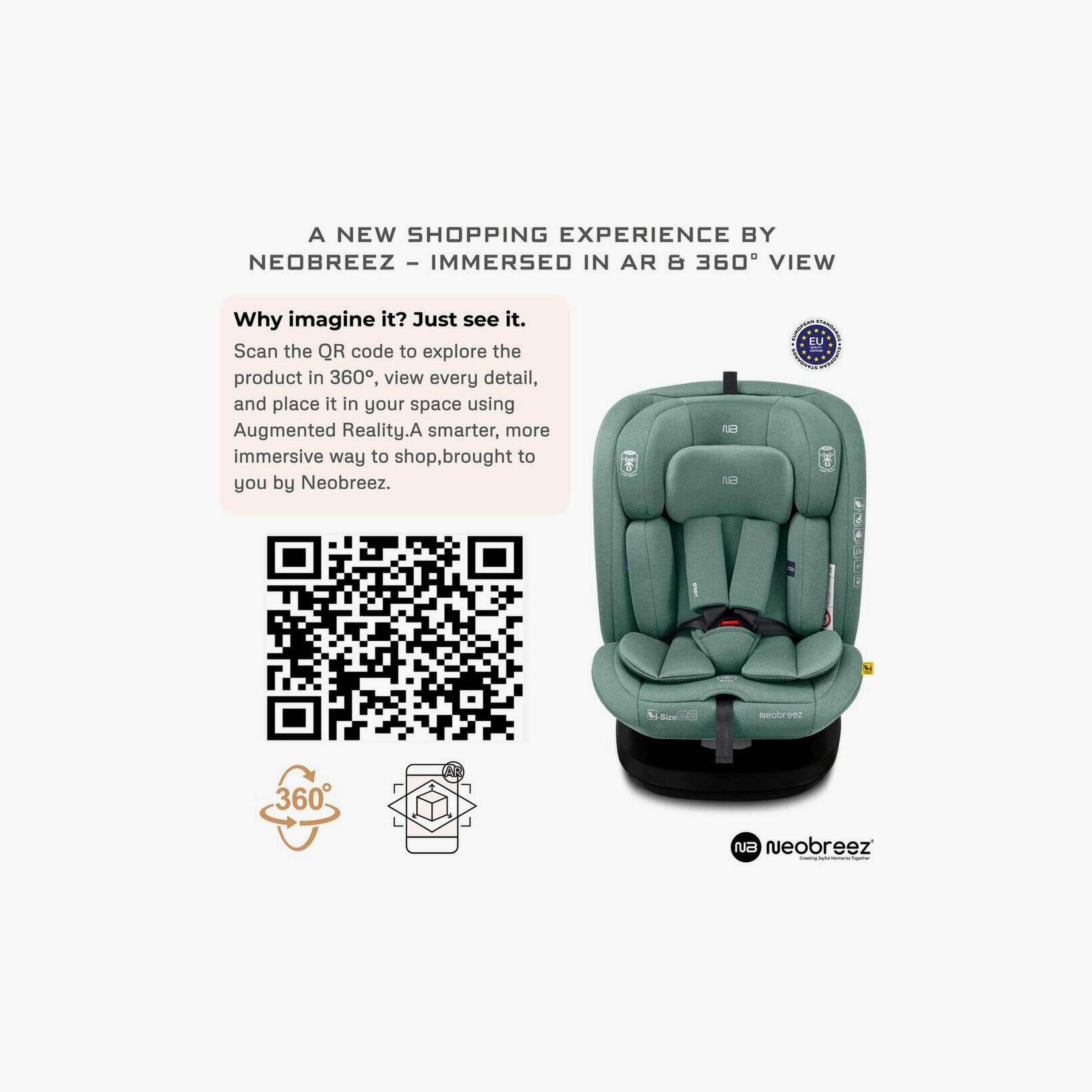 Neobreez I-Vilo 360° Isofix Rotatable All-In-1 Toddler Car Seat, Up To 36Kg-baby-gear-carseats-image-9