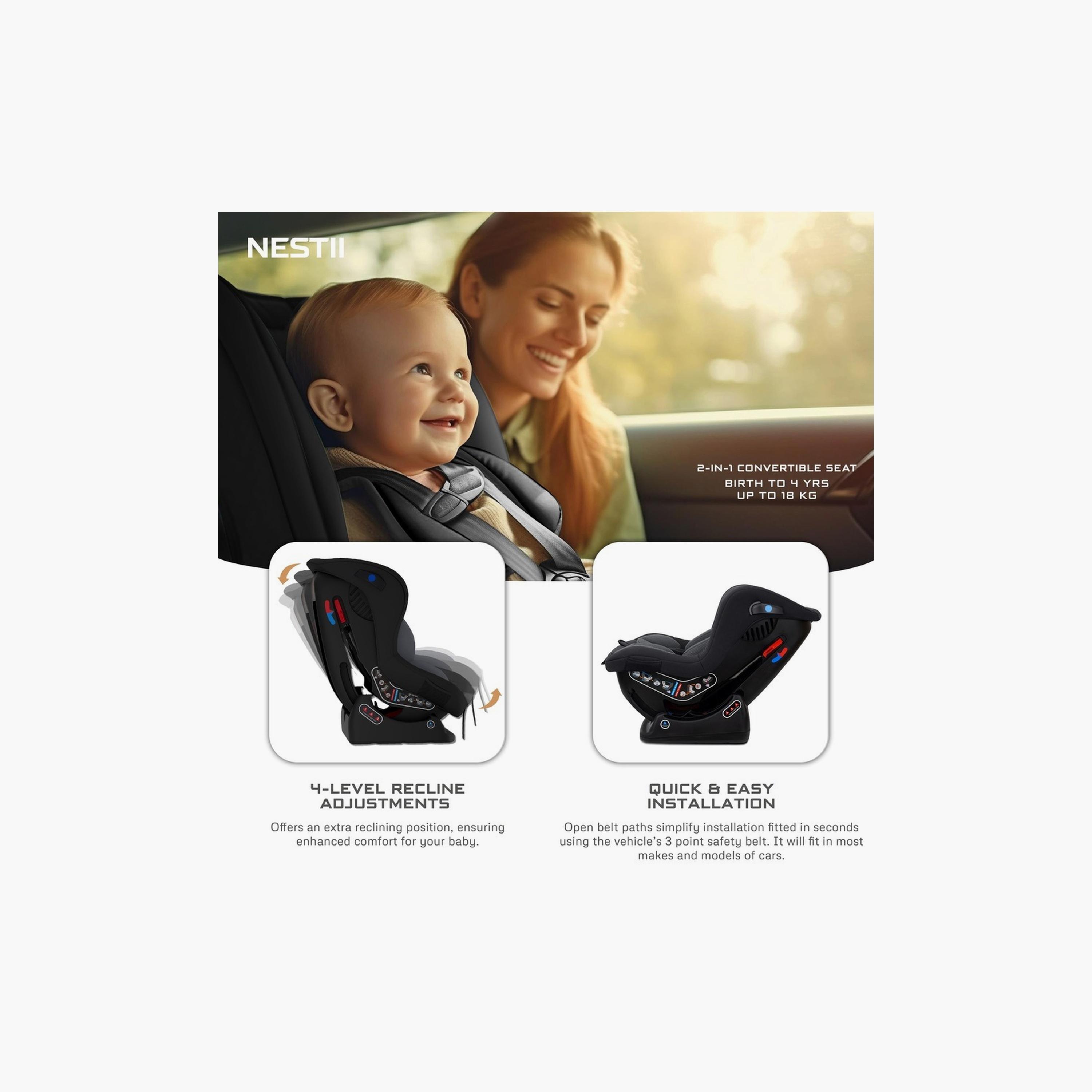 Neobreez Nestii 2-In-1 Convertible Car Seat, Up To 18Kg-baby-gear-carseats-image-10