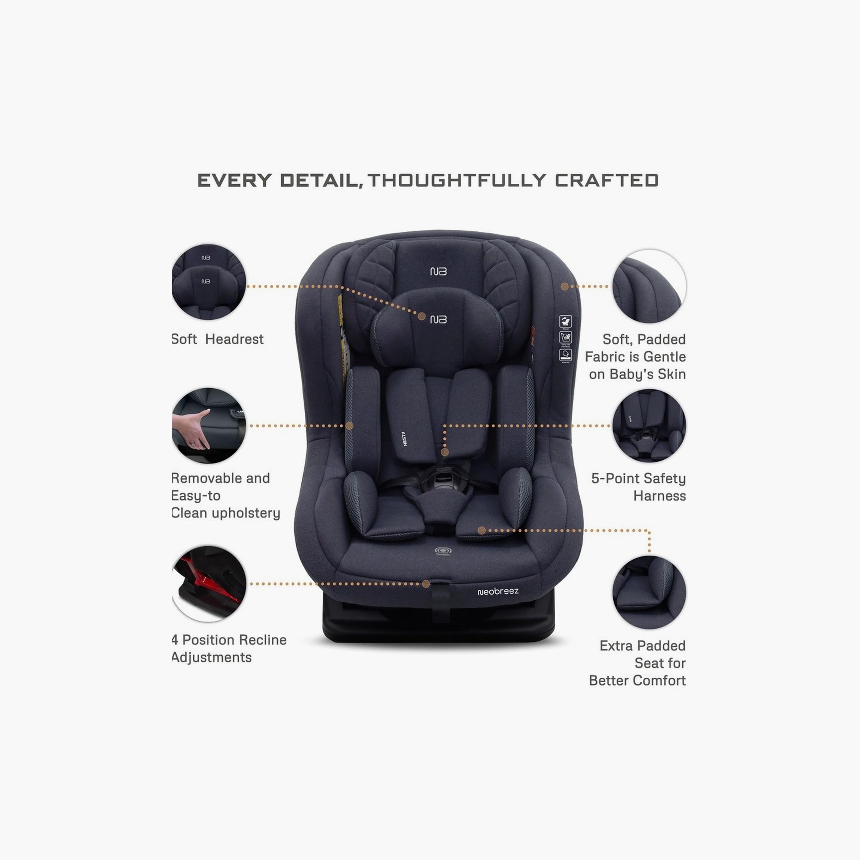 Neobreez Nestii 2-In-1 Convertible Car Seat, Up To 18Kg-baby-gear-carseats-image-11