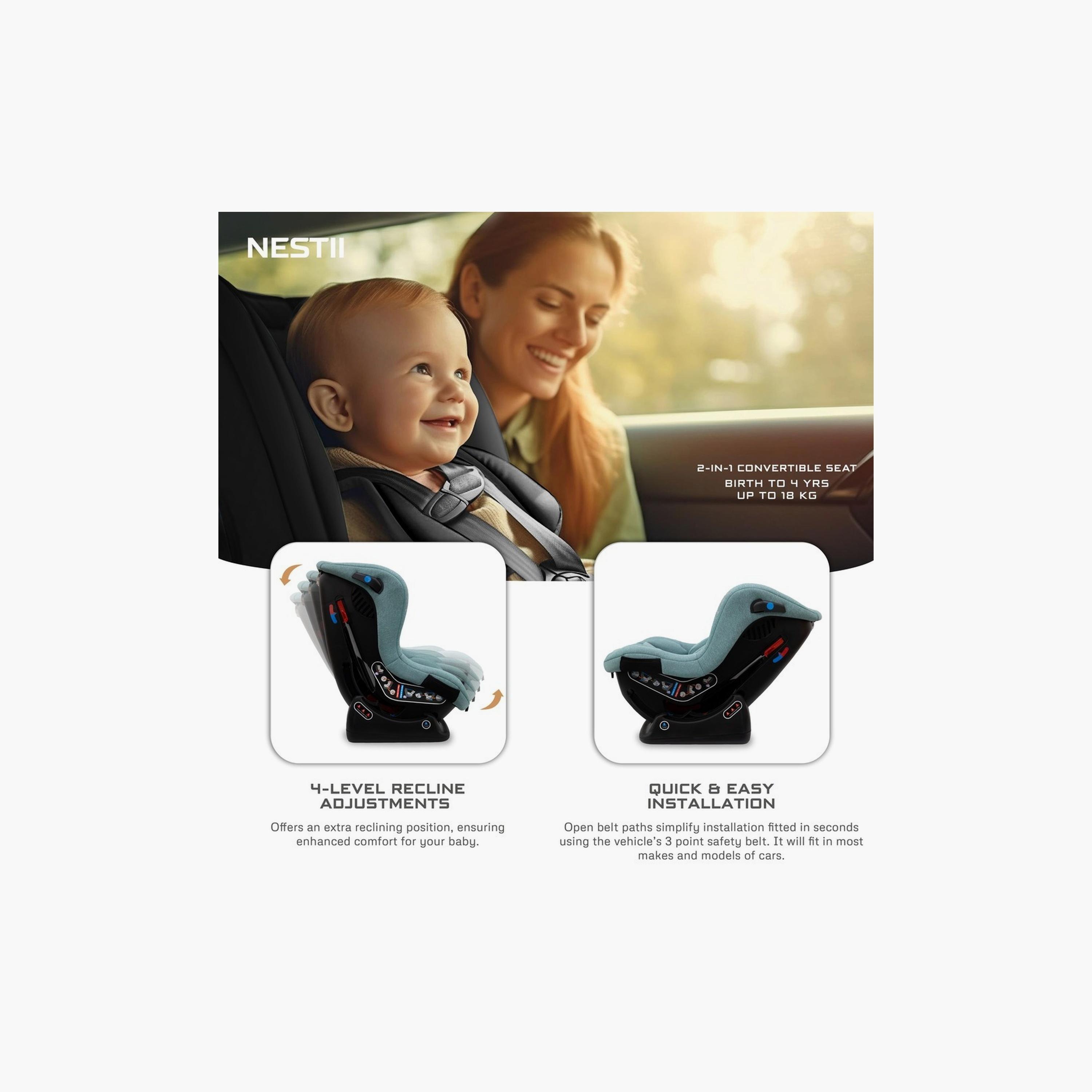 Neobreez Nestii 2-In-1 Convertible Car Seat, Up To 18Kg-baby-gear-carseats-image-11