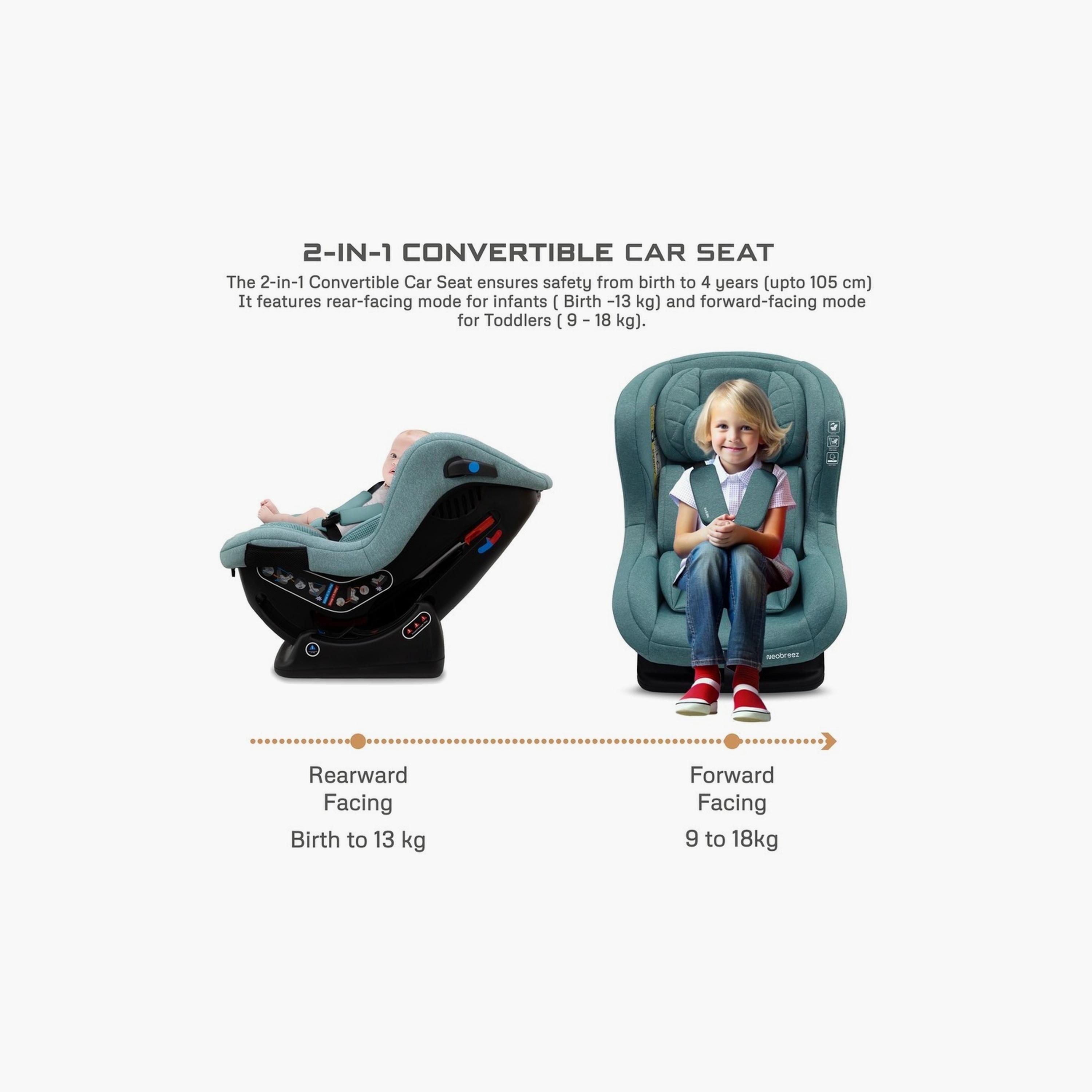 Neobreez Nestii 2-In-1 Convertible Car Seat, Up To 18Kg-baby-gear-carseats-image-9