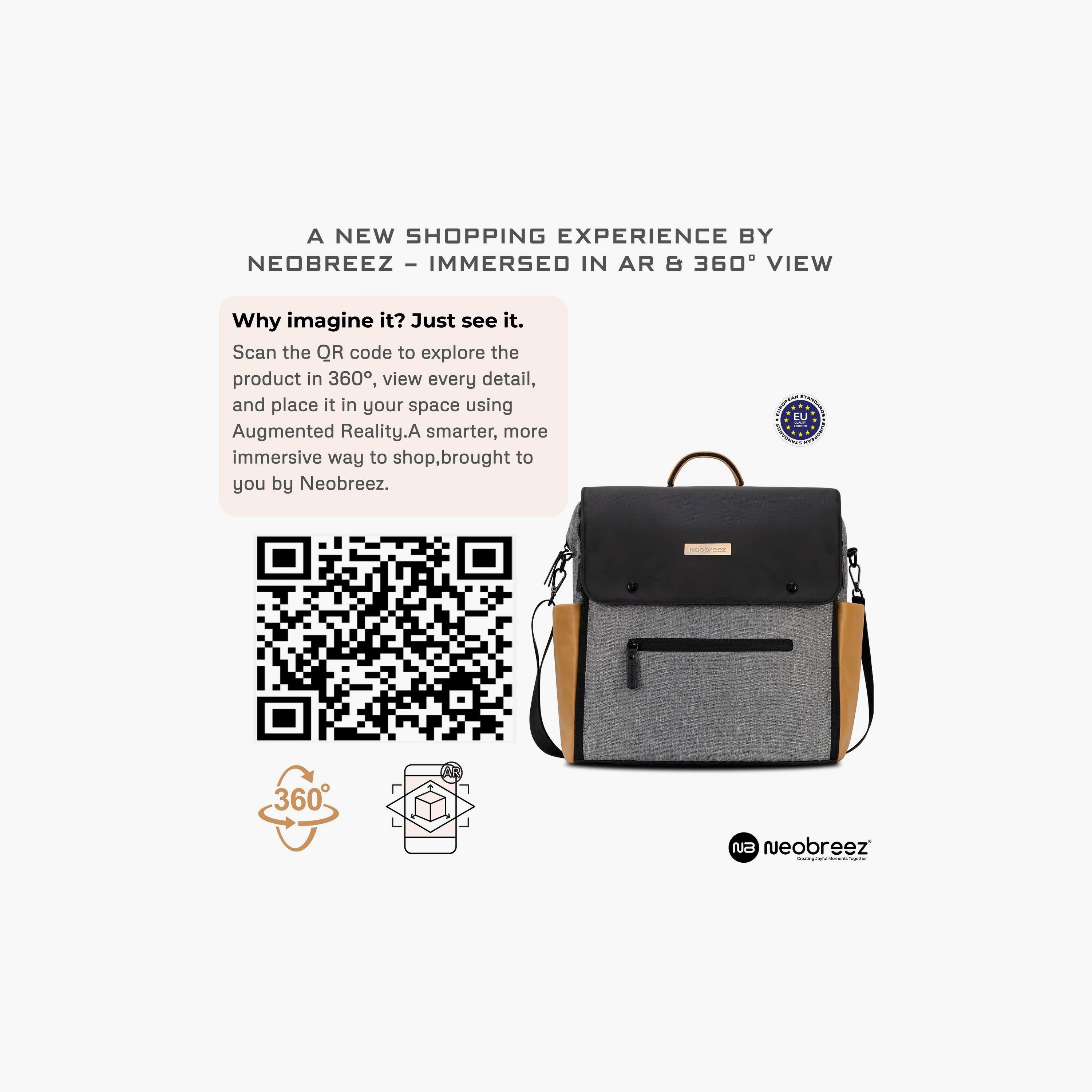 Neobreez Nixe Baby Diaper Changing Bag With Changing Mat-baby-diapering-diaperbags-image-4