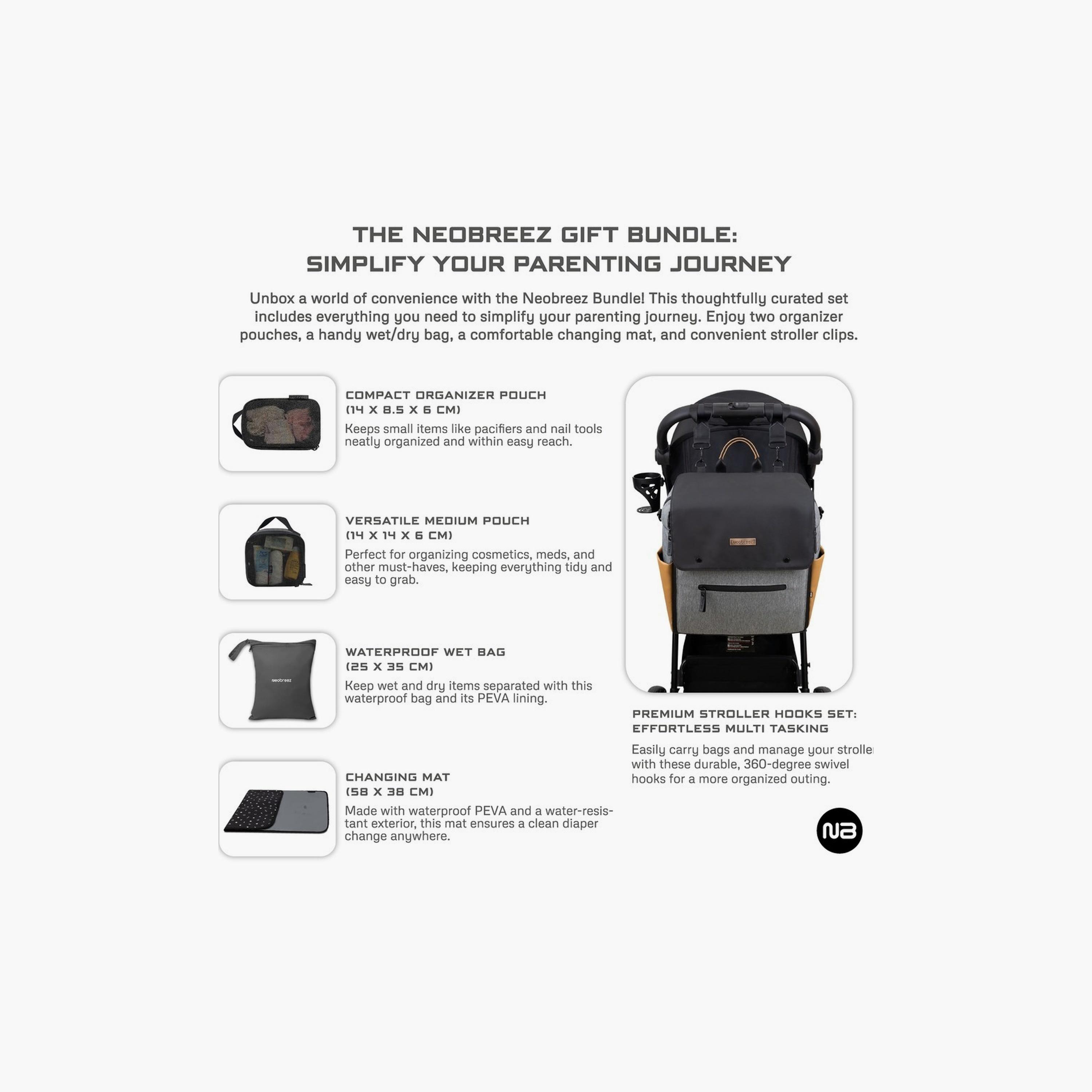 Neobreez Nixe Baby Diaper Changing Bag With Changing Mat-baby-diapering-diaperbags-image-9
