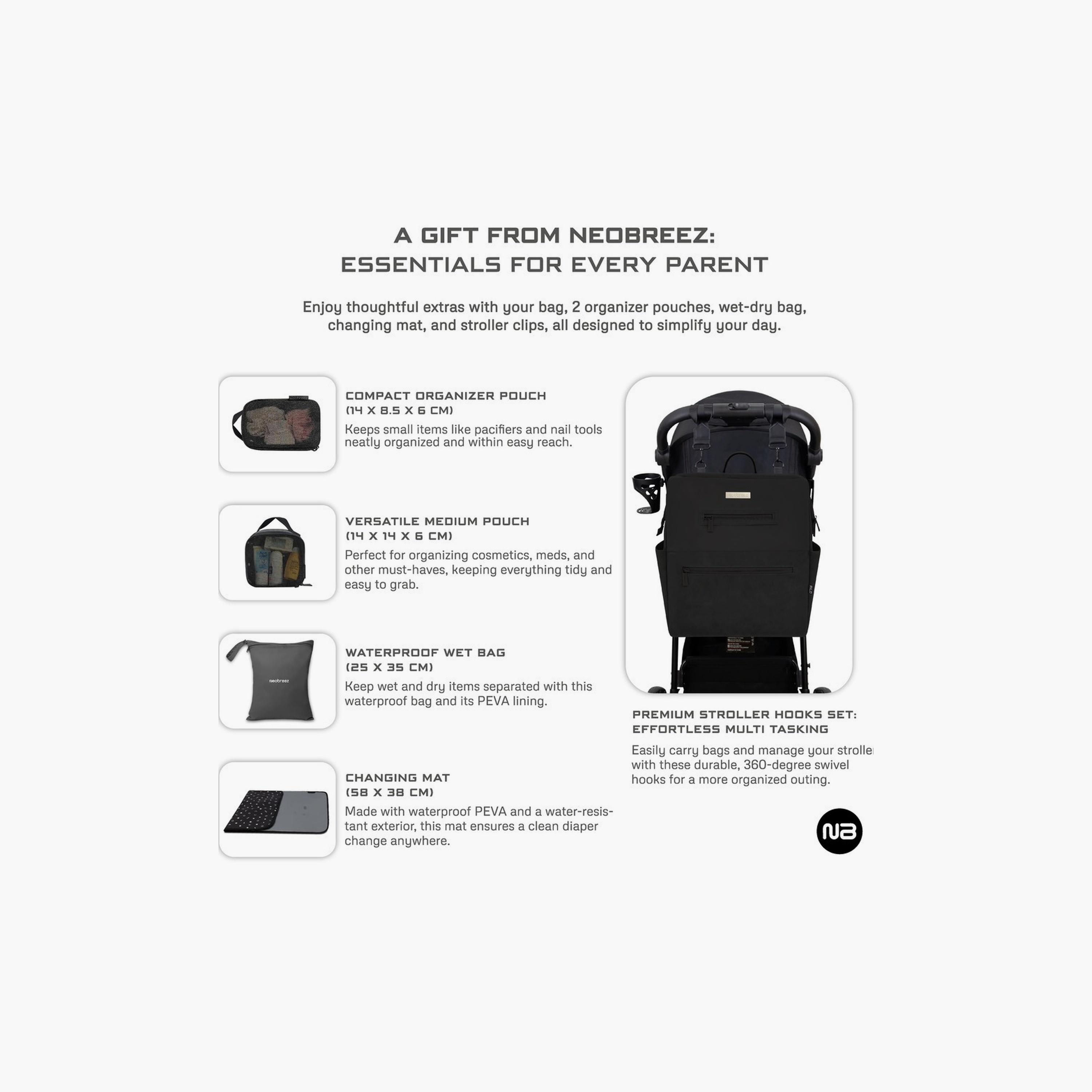 Neobreez Rilo 7-Piece Multifunction Waterproof Diaper Bag-baby-diapering-diaperbags-image-3