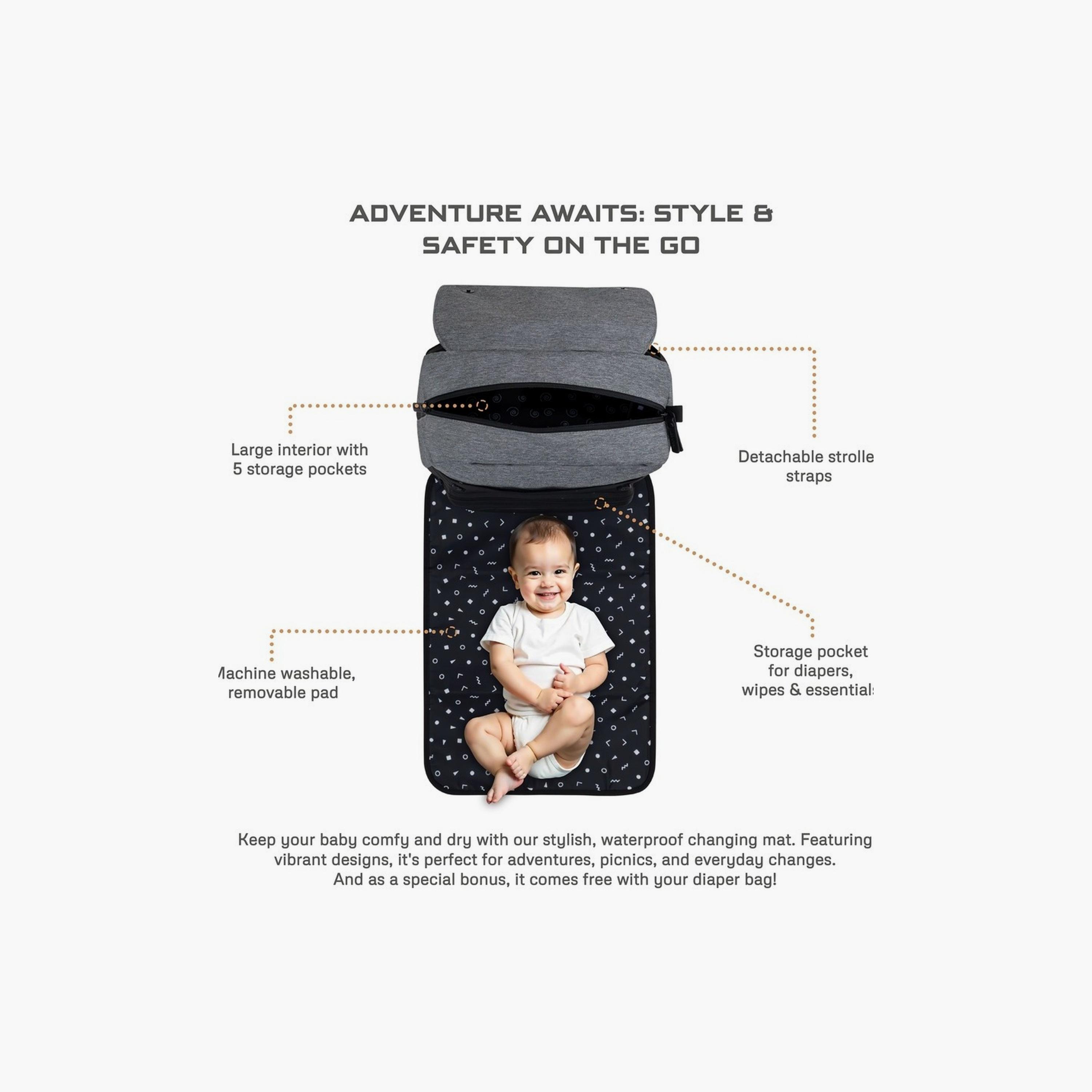 حقيبة زوري متعددة الوظائف، ٧ قطع من نيوبريز-baby-diapering-diaperbags-image-13
