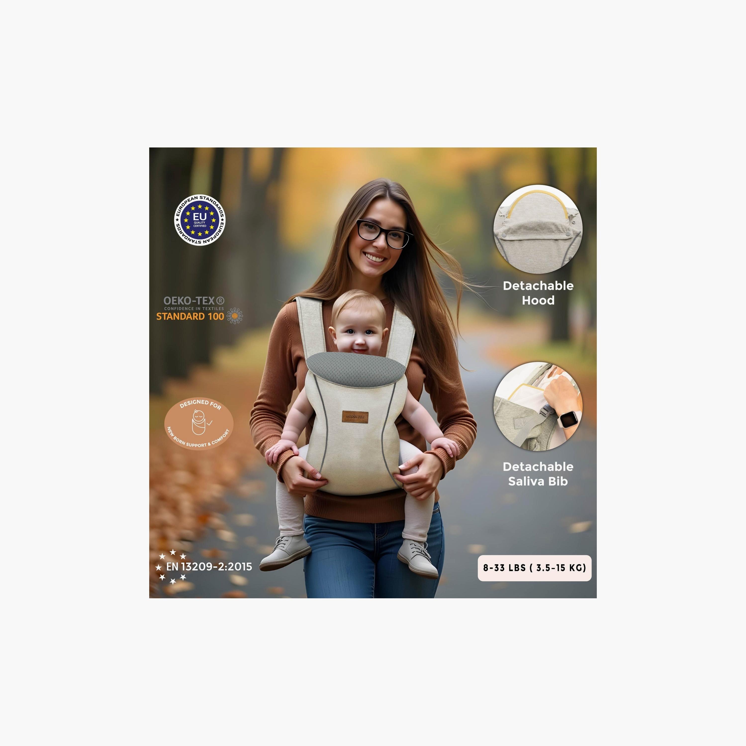 Neobreez Atlix 3-In-1 Convertible Adjustable Baby Carrier, Up To 15Kg-baby-gear-babycarriers-image-2