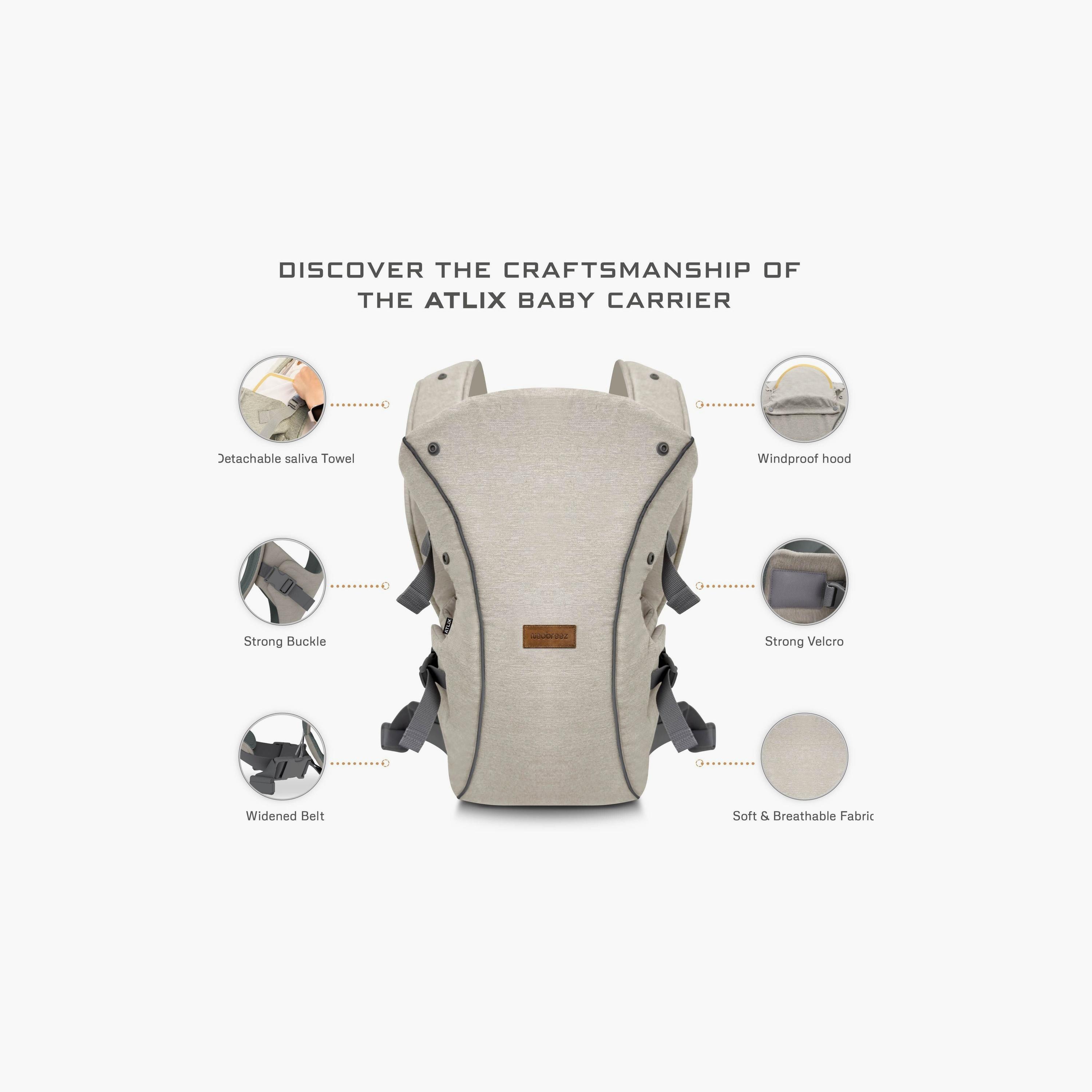Neobreez Atlix 3-In-1 Convertible Adjustable Baby Carrier, Up To 15Kg-baby-gear-babycarriers-image-5