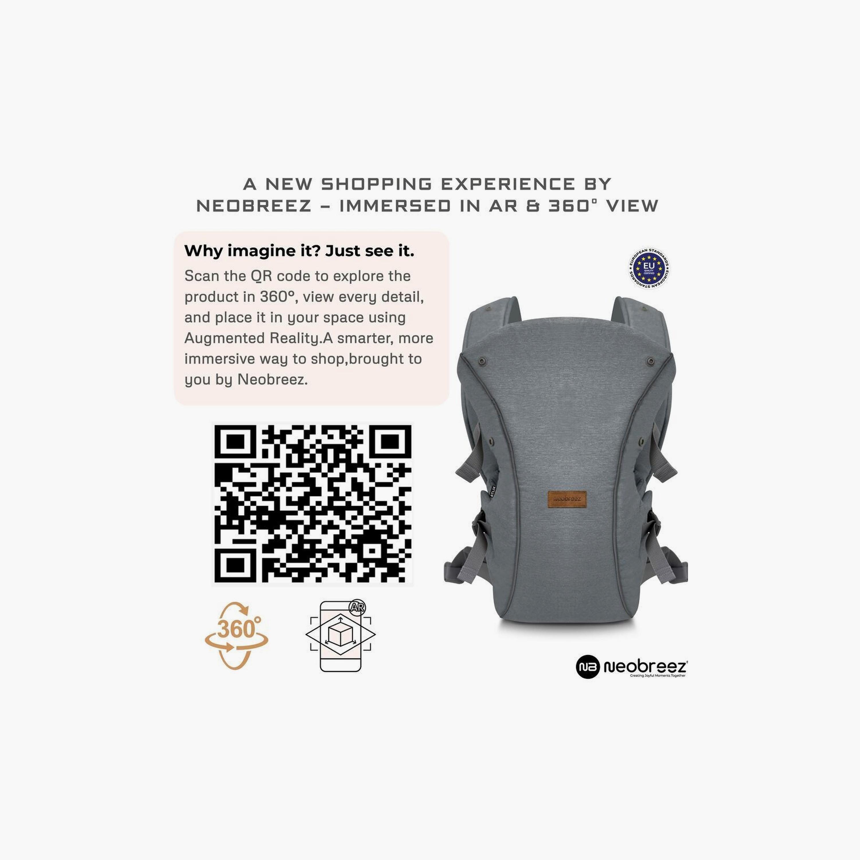 حاملة أطفال أتليكس ٣ في ١ قابلة للتحويل وقابلة للتعديل، حتى وزن ١٥ كجم من نيوبريز-baby-gear-babycarriers-image-5